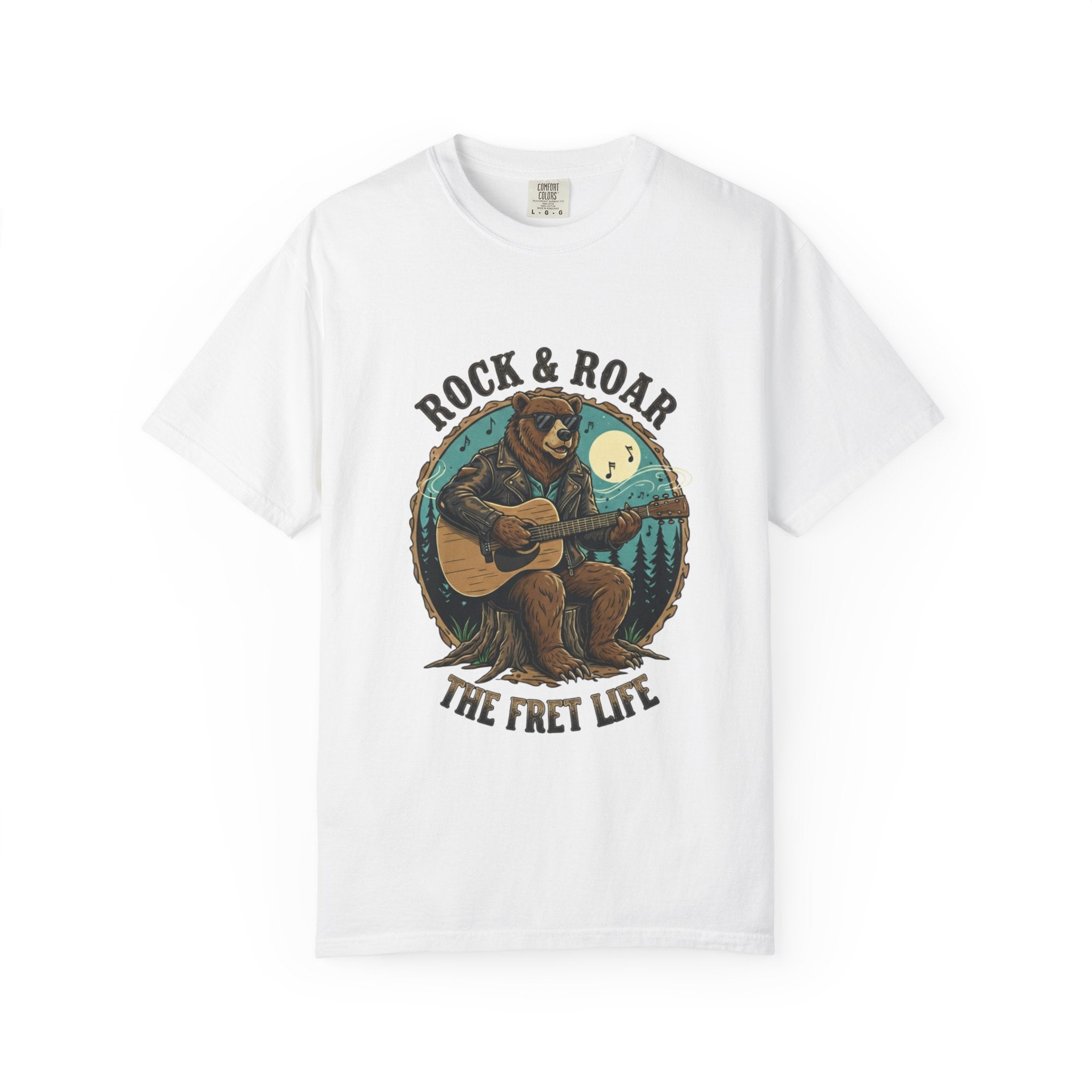 Rock & Roar: Campfire Blues Bear Fret Life Tee