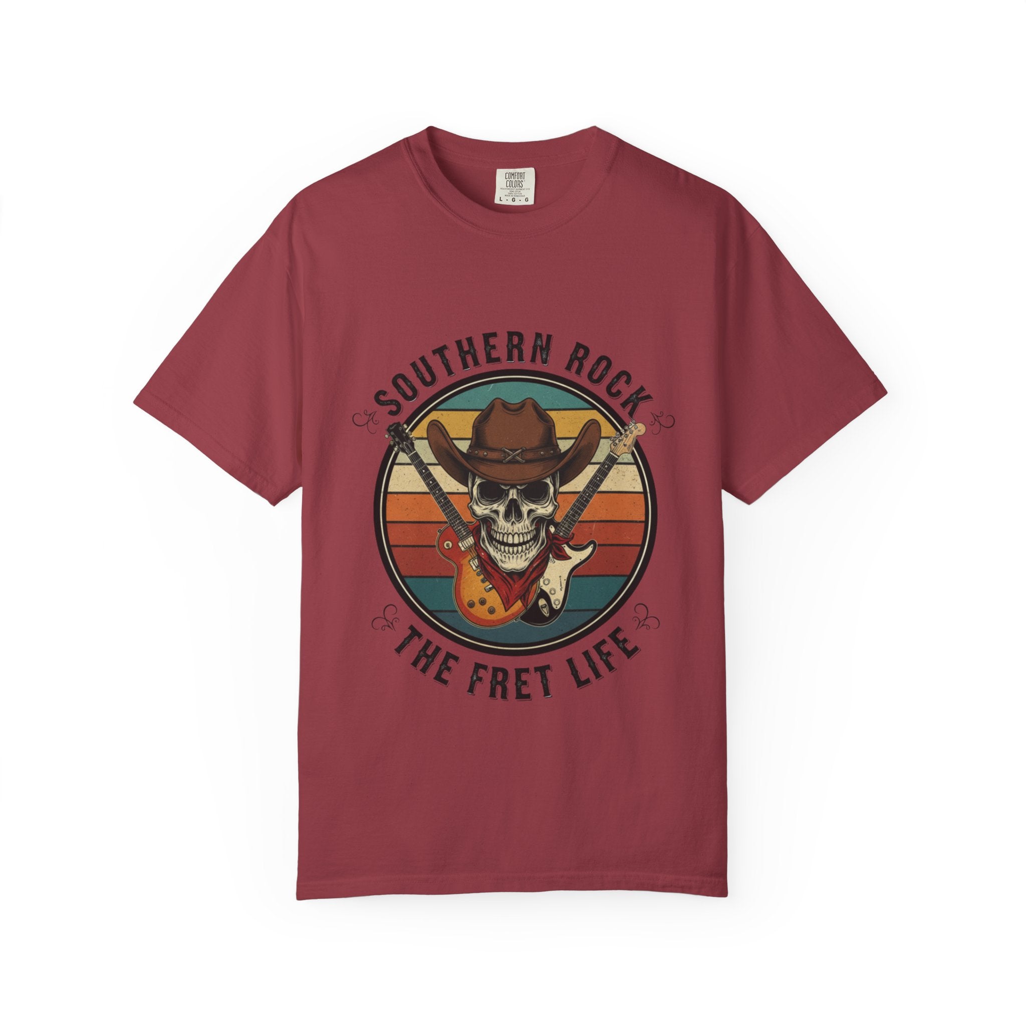 Southern Rock Skull: The Fret Life Outlaw Tee