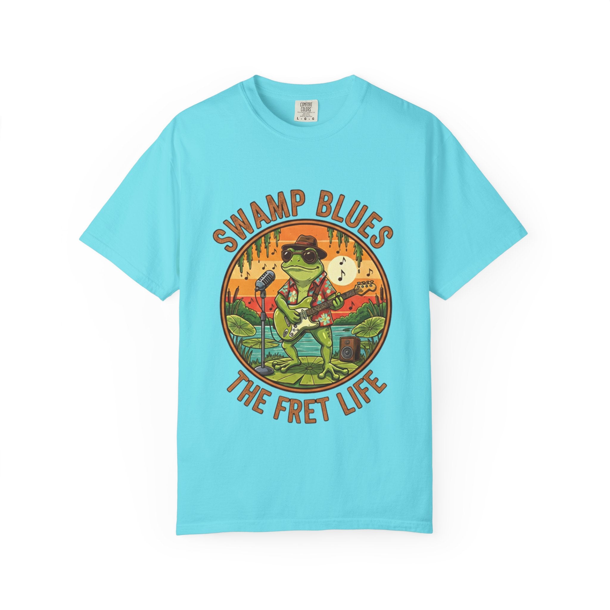 Swamp Blues: Ribbitin' Riffs Fret Life Tee