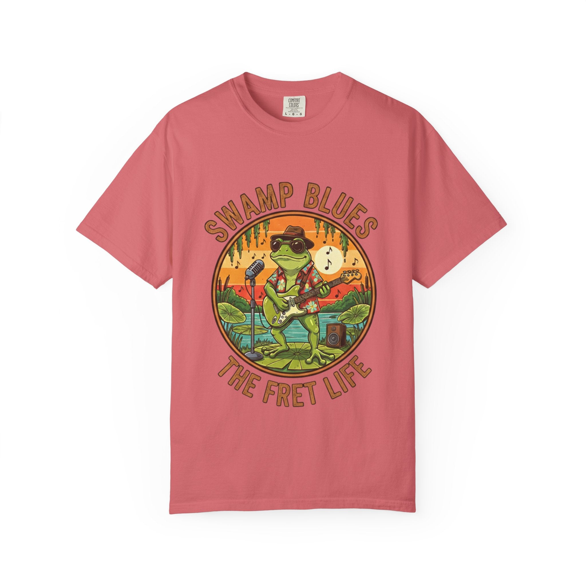 Swamp Blues: Ribbitin' Riffs Fret Life Tee