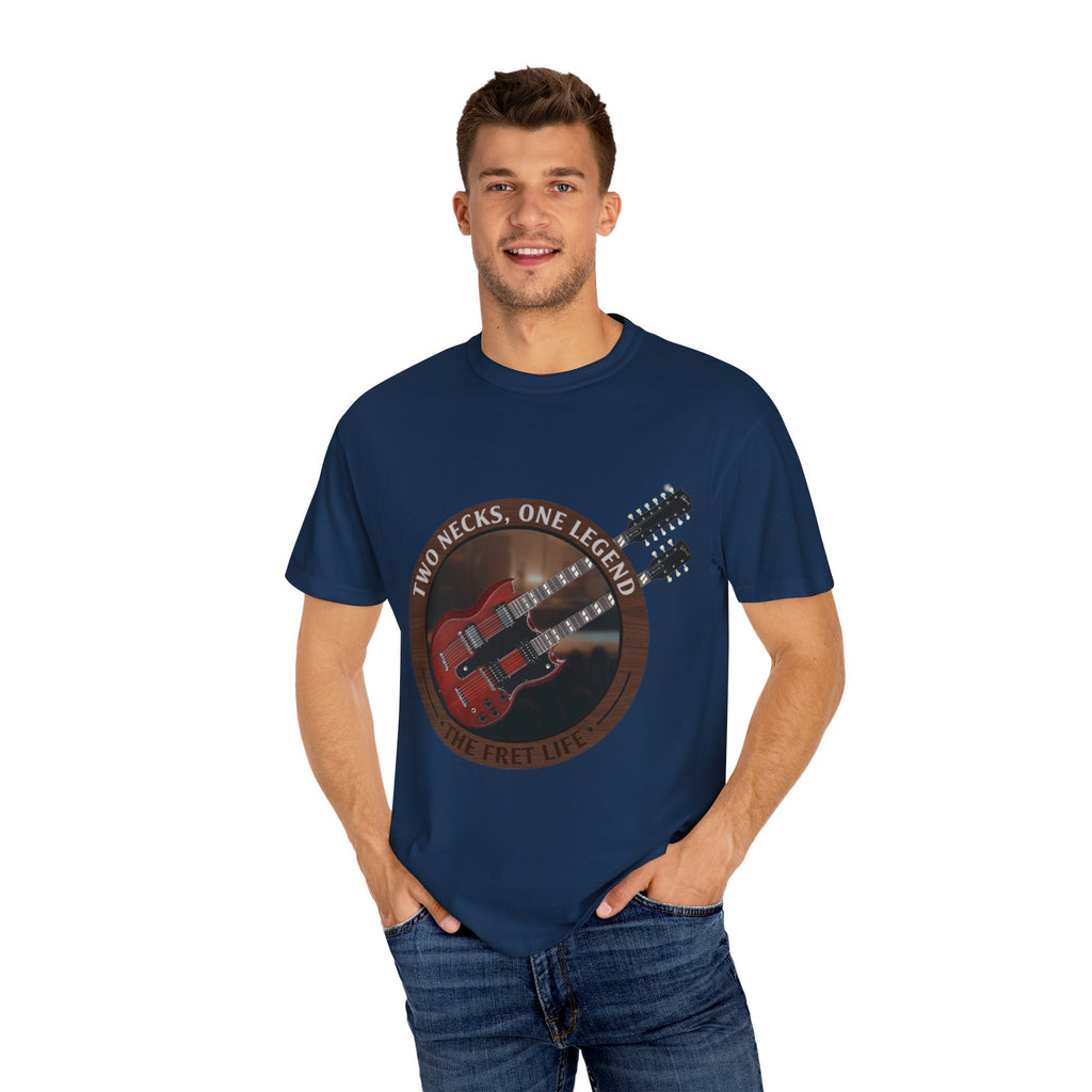 Double Neck T-Shirt | LZ Guitar Legend Tee