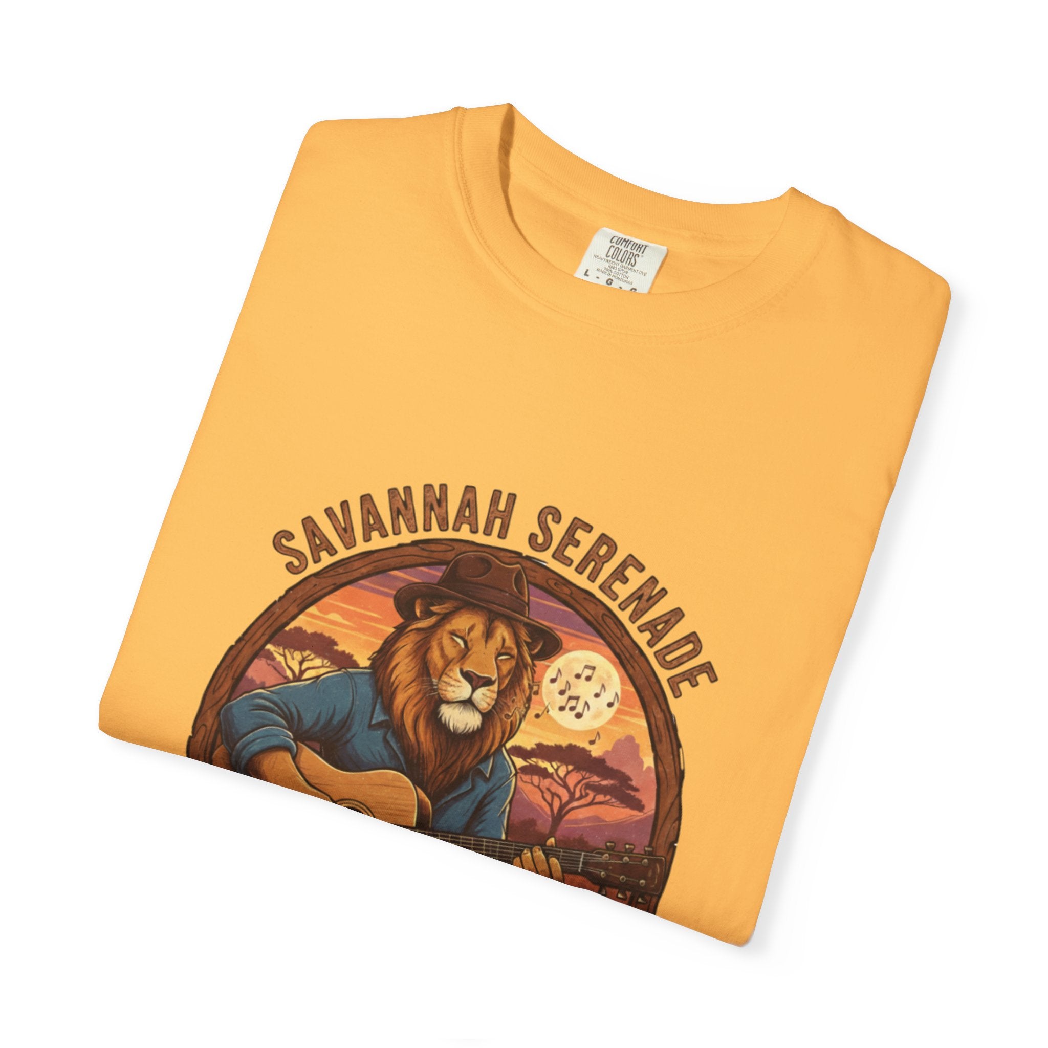 Savannah Serenade: The King of the Jungle's Fret Life Tee