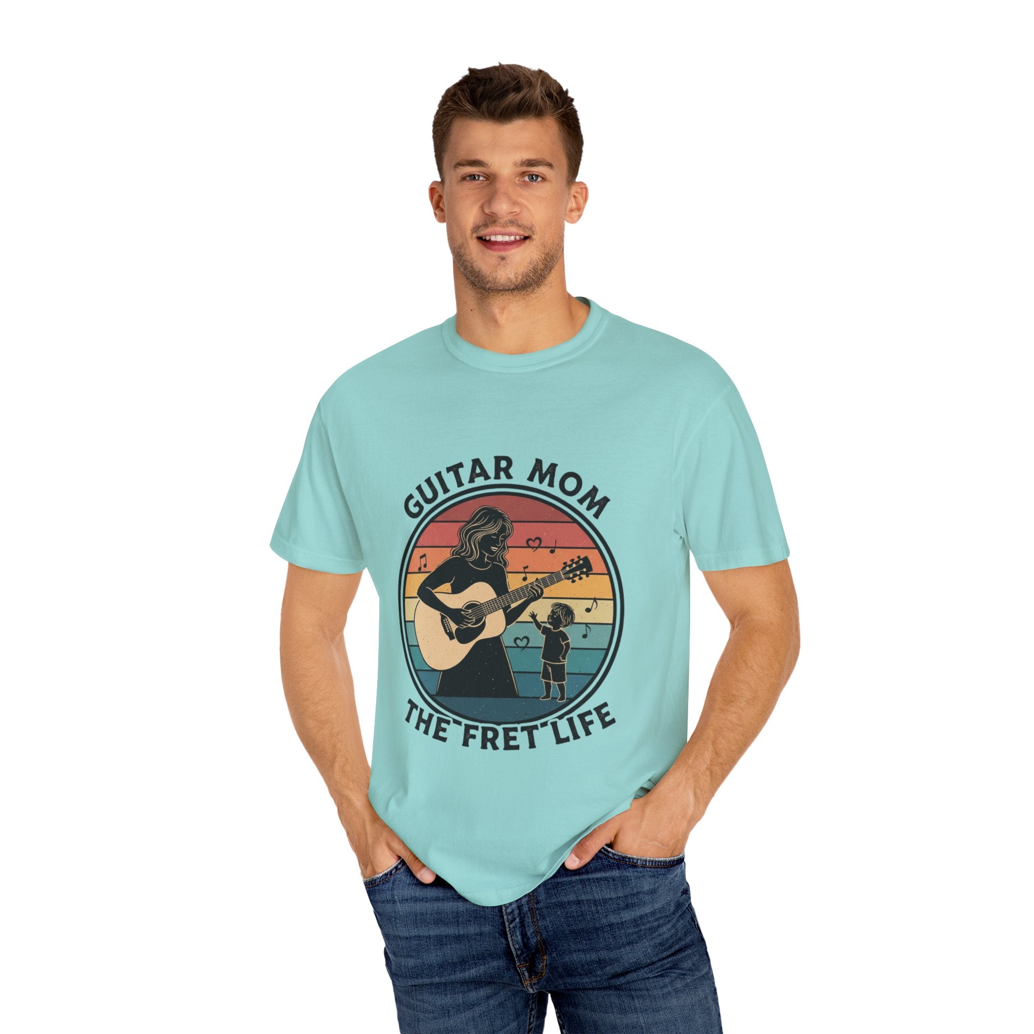 Guitar Mom: The Fret Life Acoustic Silhouette Tee