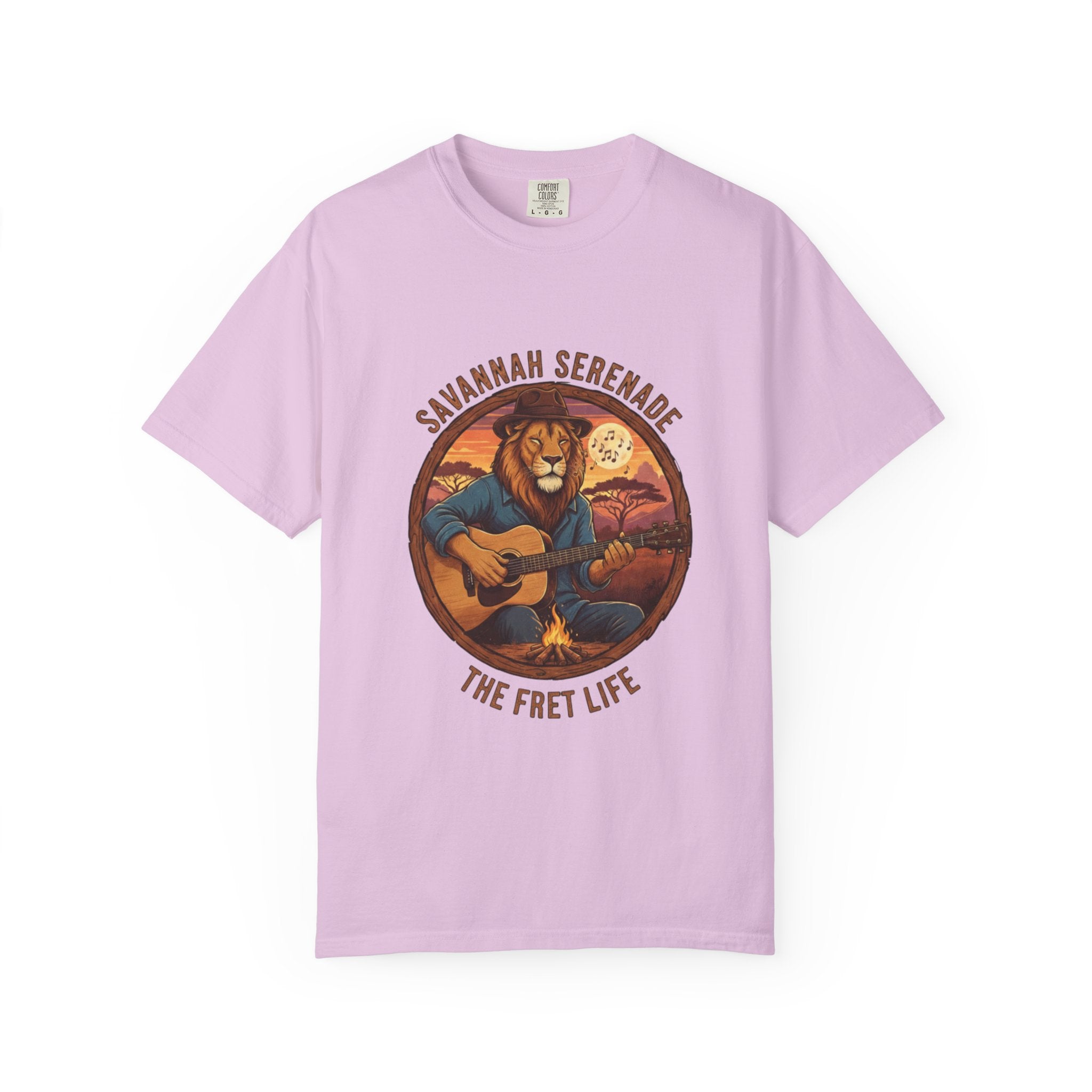 Savannah Serenade: The King of the Jungle's Fret Life Tee