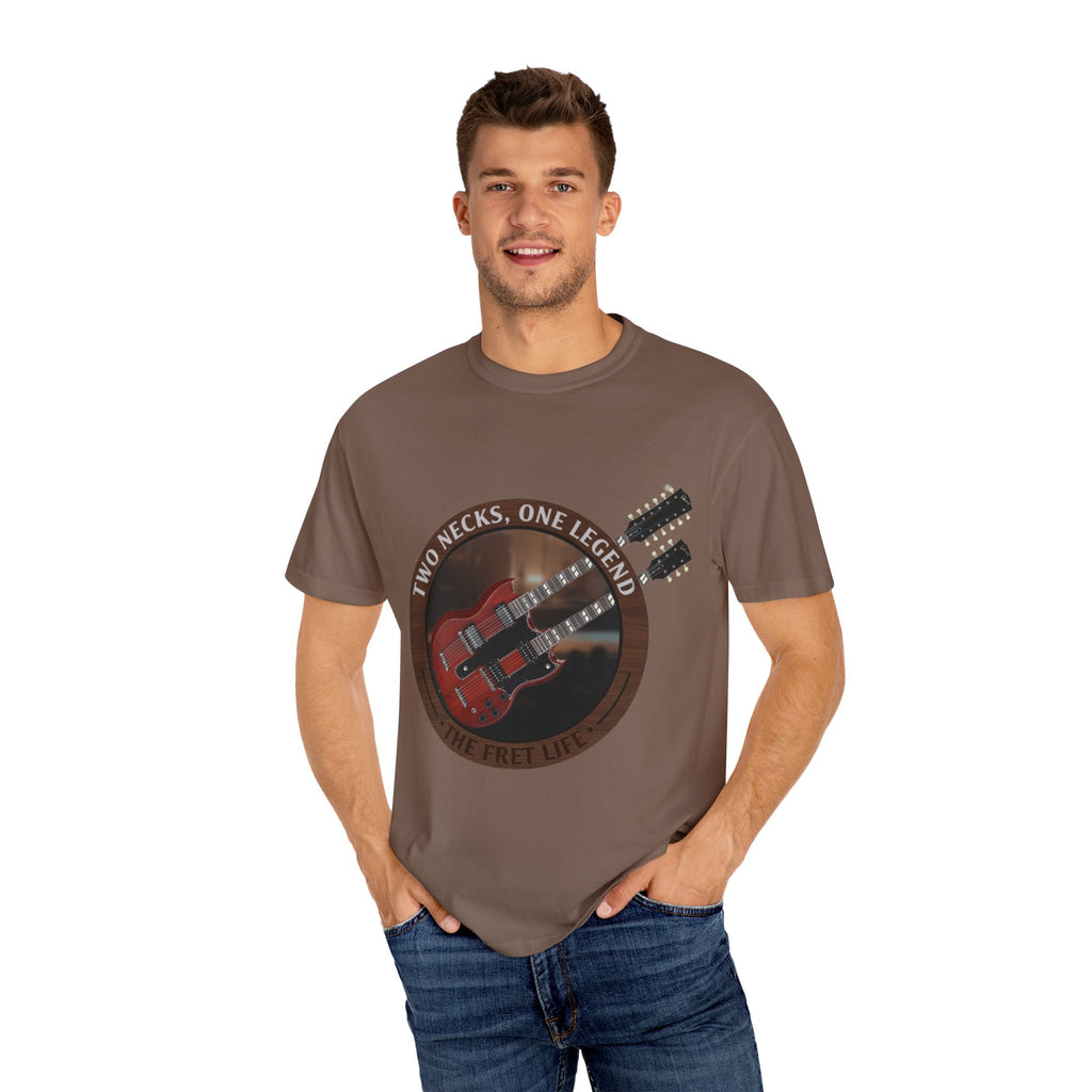 Double Neck T-Shirt | LZ Guitar Legend Tee