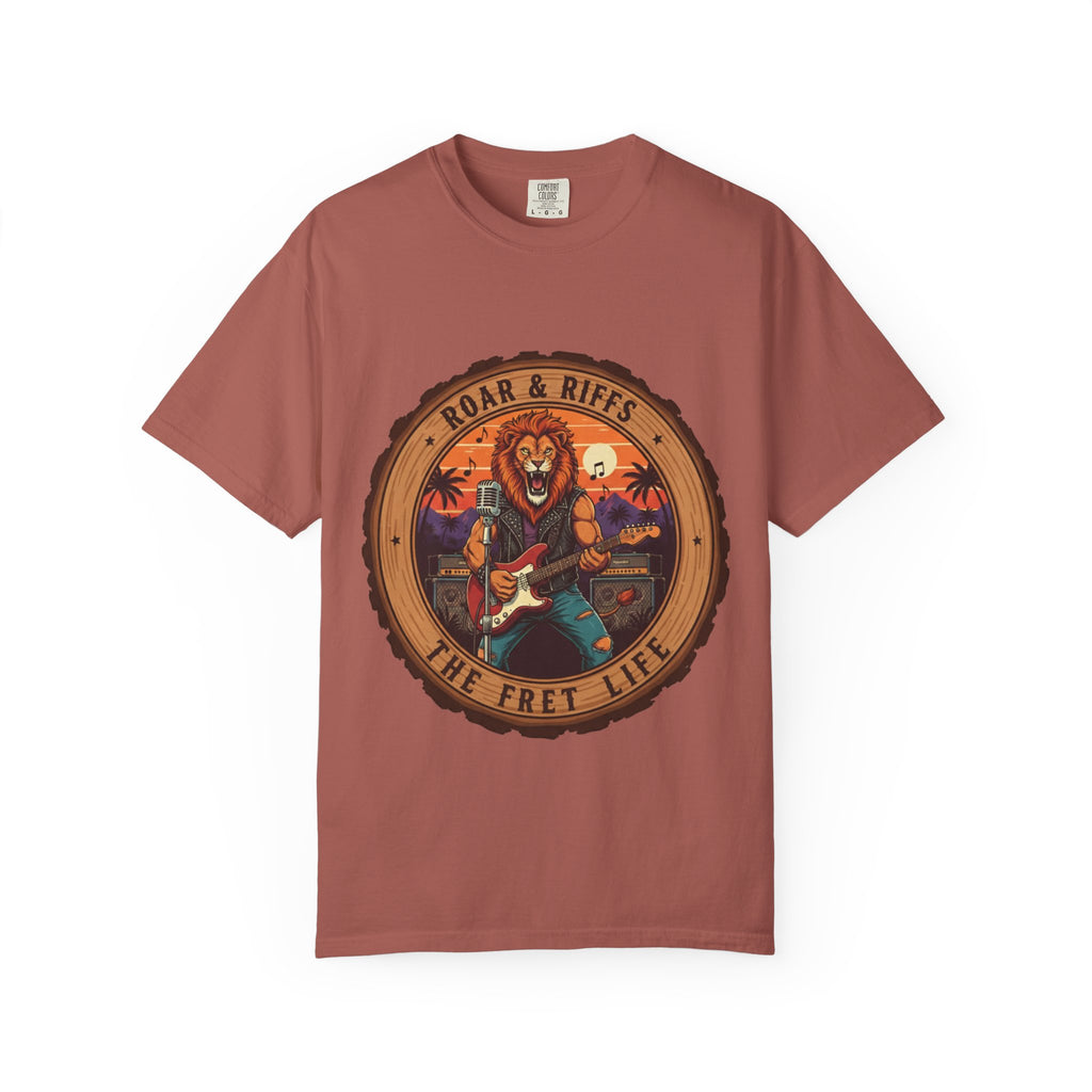 Roar & Riffs: The Lion Rock Star Fret Life Tee