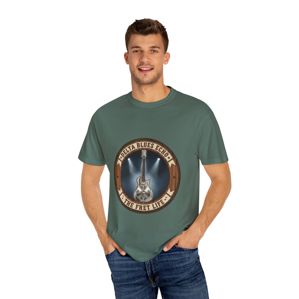Delta Blues Echo Tee | Resonator Guitar Slide Player Shirt