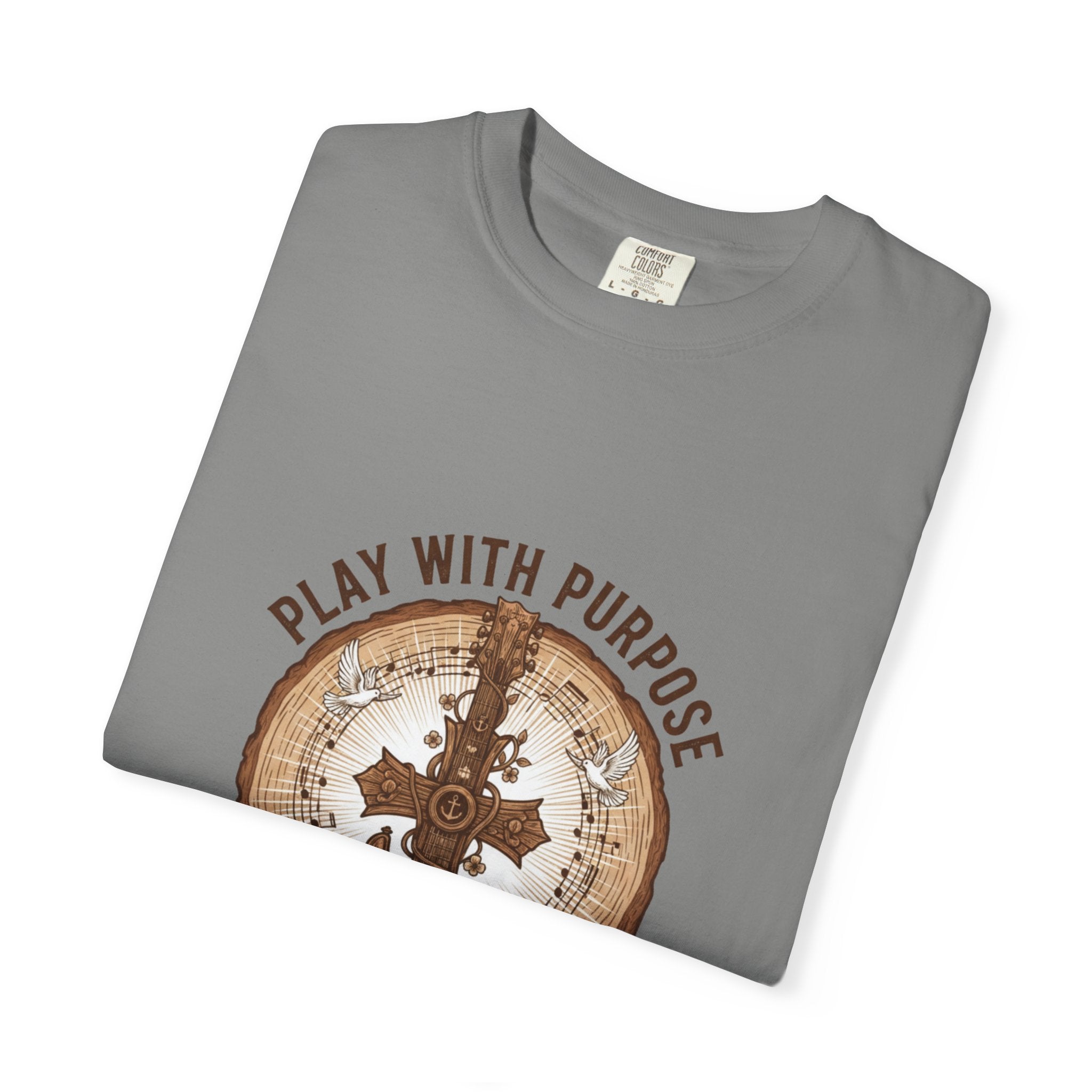 Play With Purpose Christian T-Shirt | Music Ministry Guitar Tee