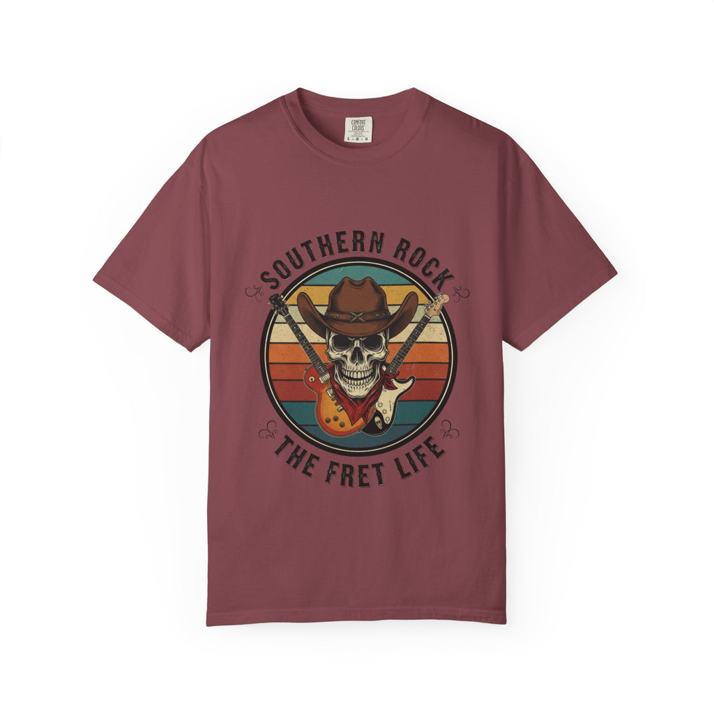 Southern Rock Skull: The Fret Life Outlaw Tee