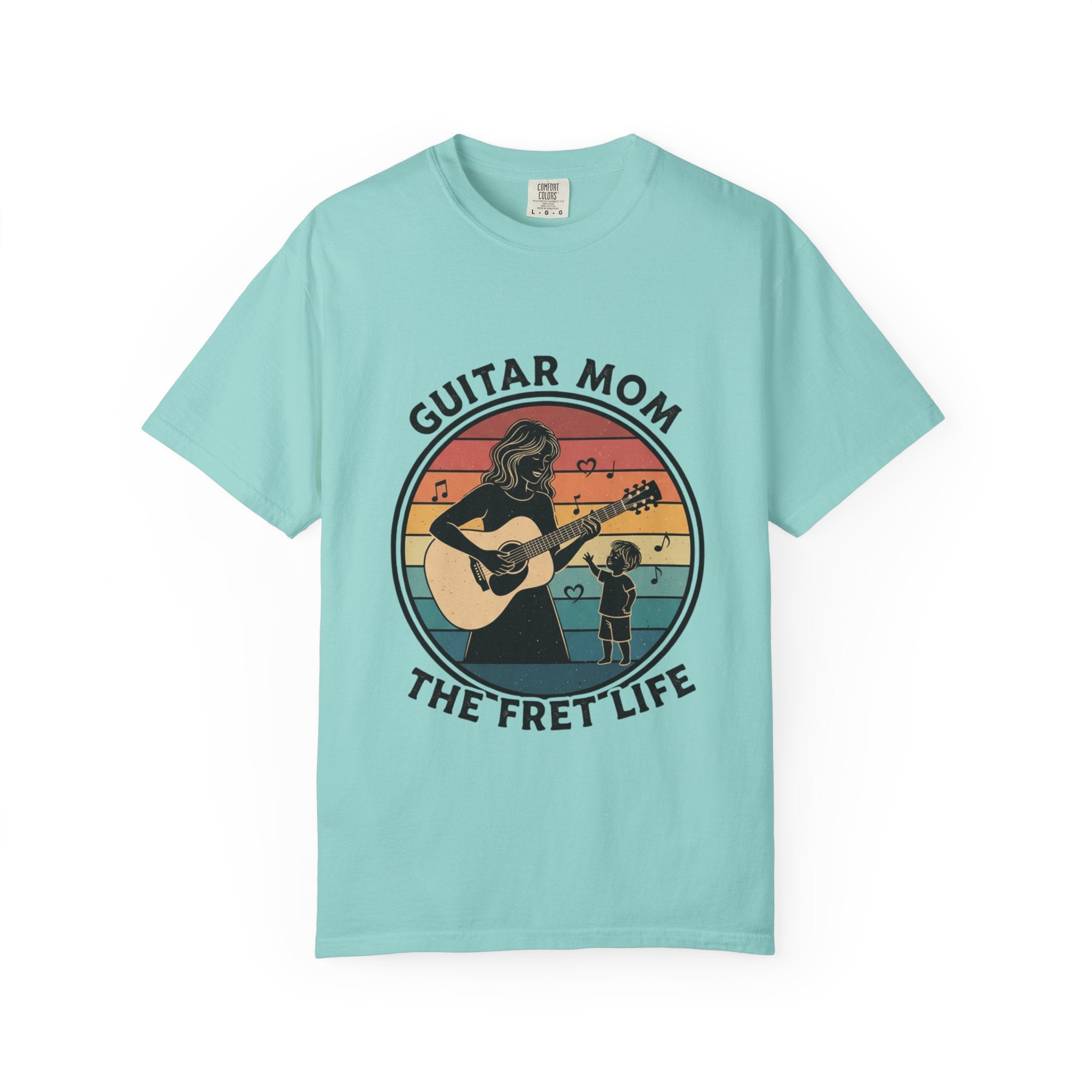 Guitar Mom: The Fret Life Acoustic Silhouette Tee