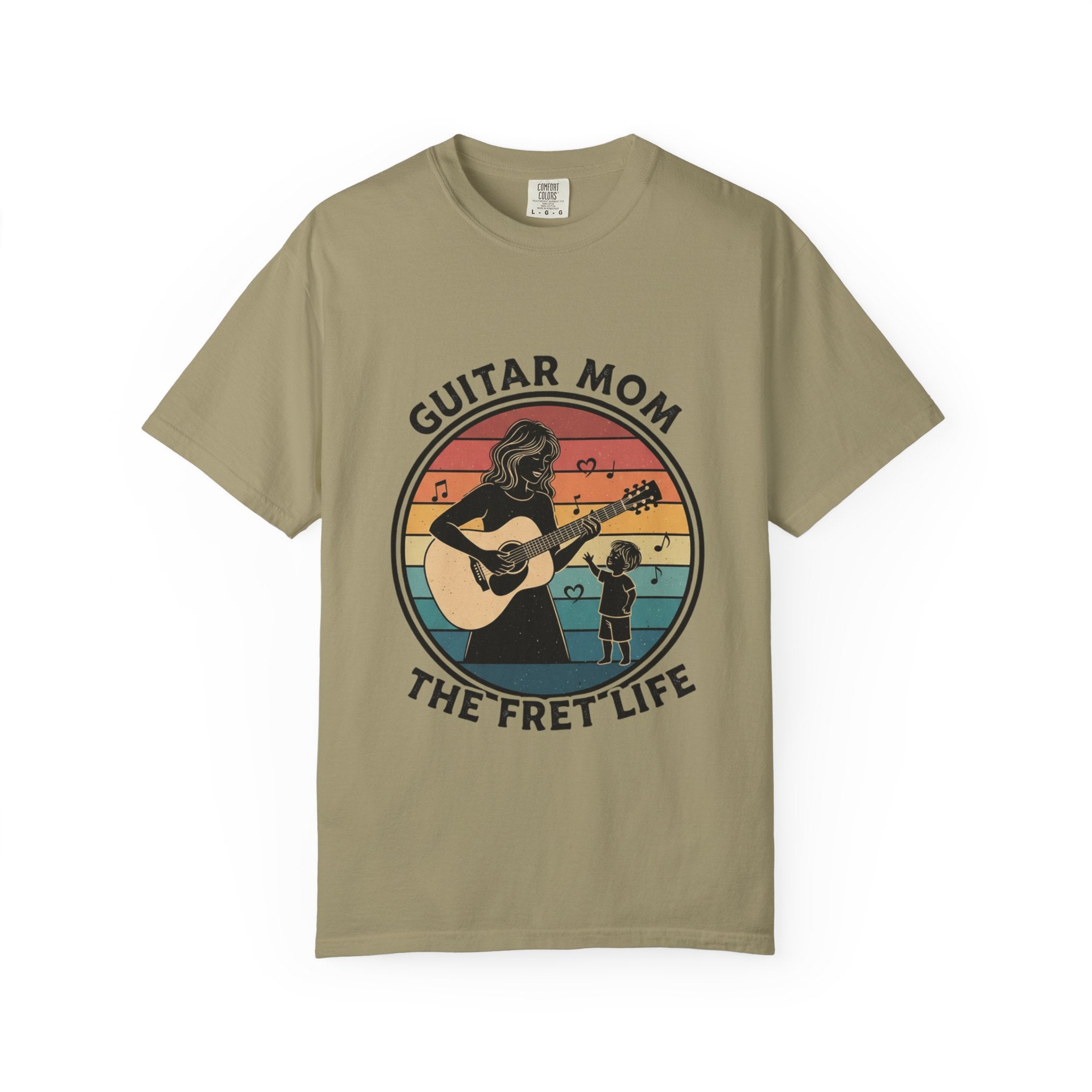 Guitar Mom: The Fret Life Acoustic Silhouette Tee