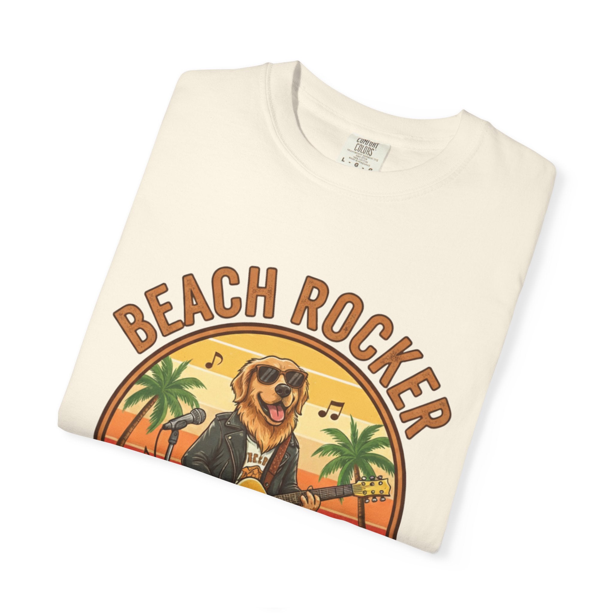Beach Rocker: Golden's Sunset Shred Fret Life Tee