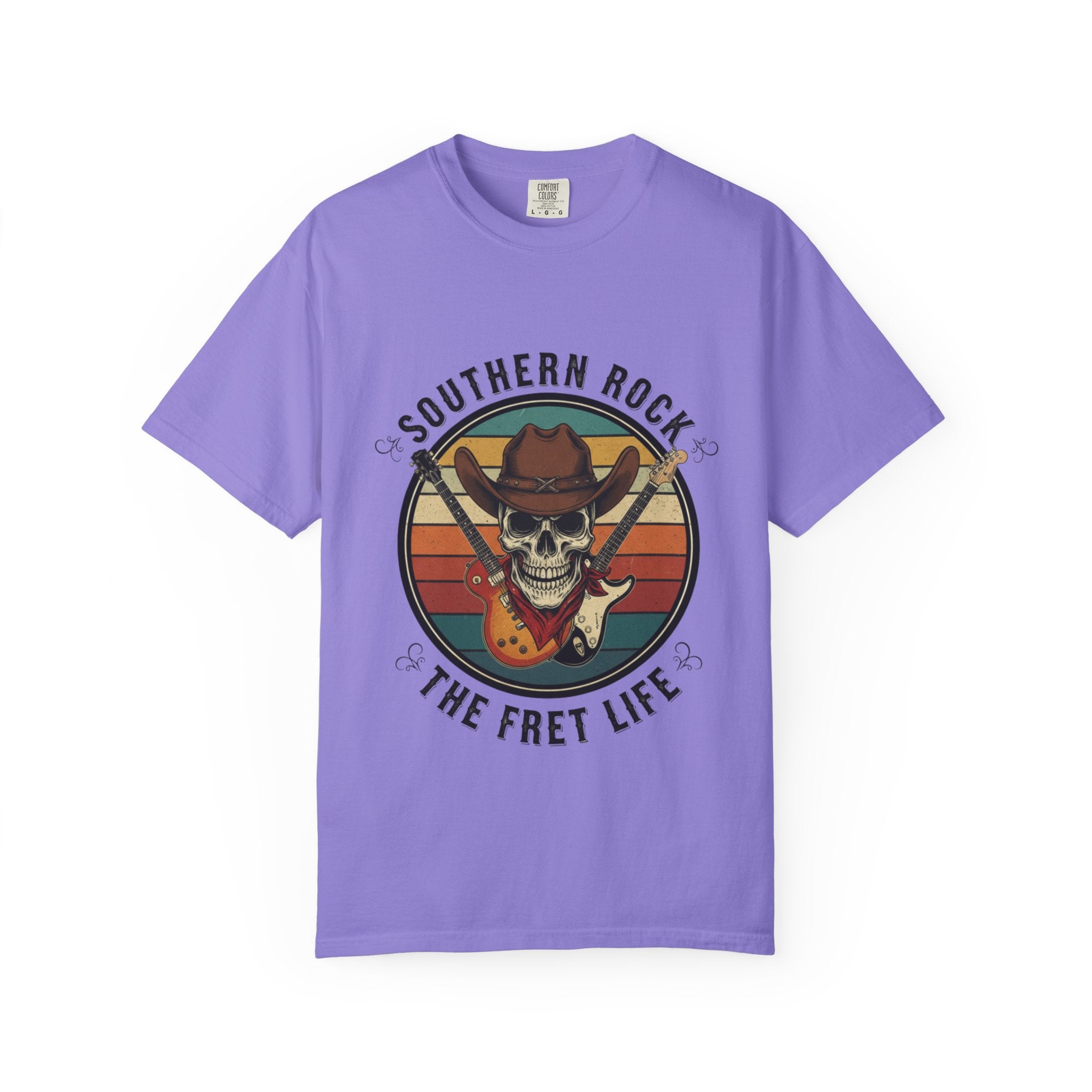 Southern Rock Skull: The Fret Life Outlaw Tee