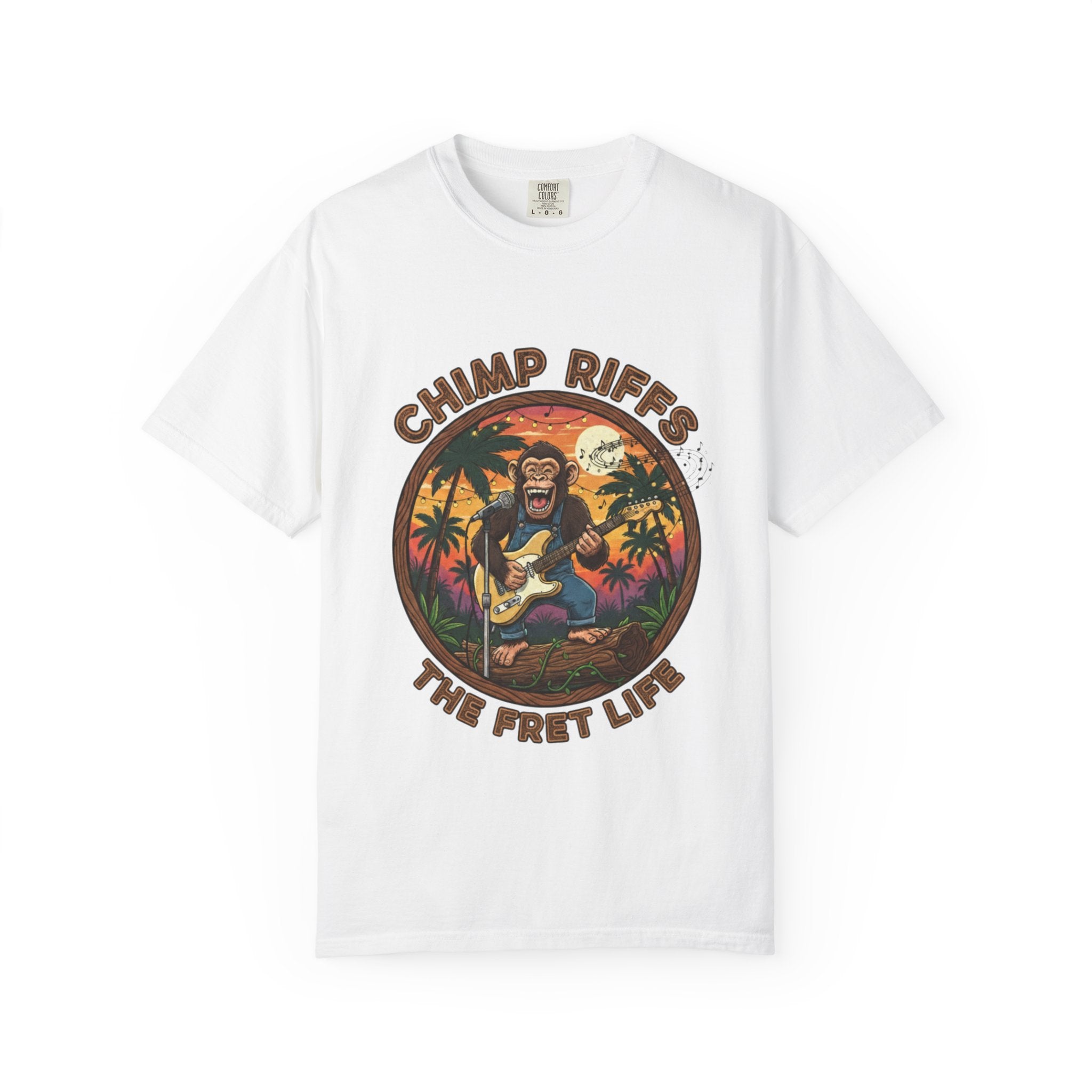 Chimp Riffs: Primate Punk Fret Life Tee