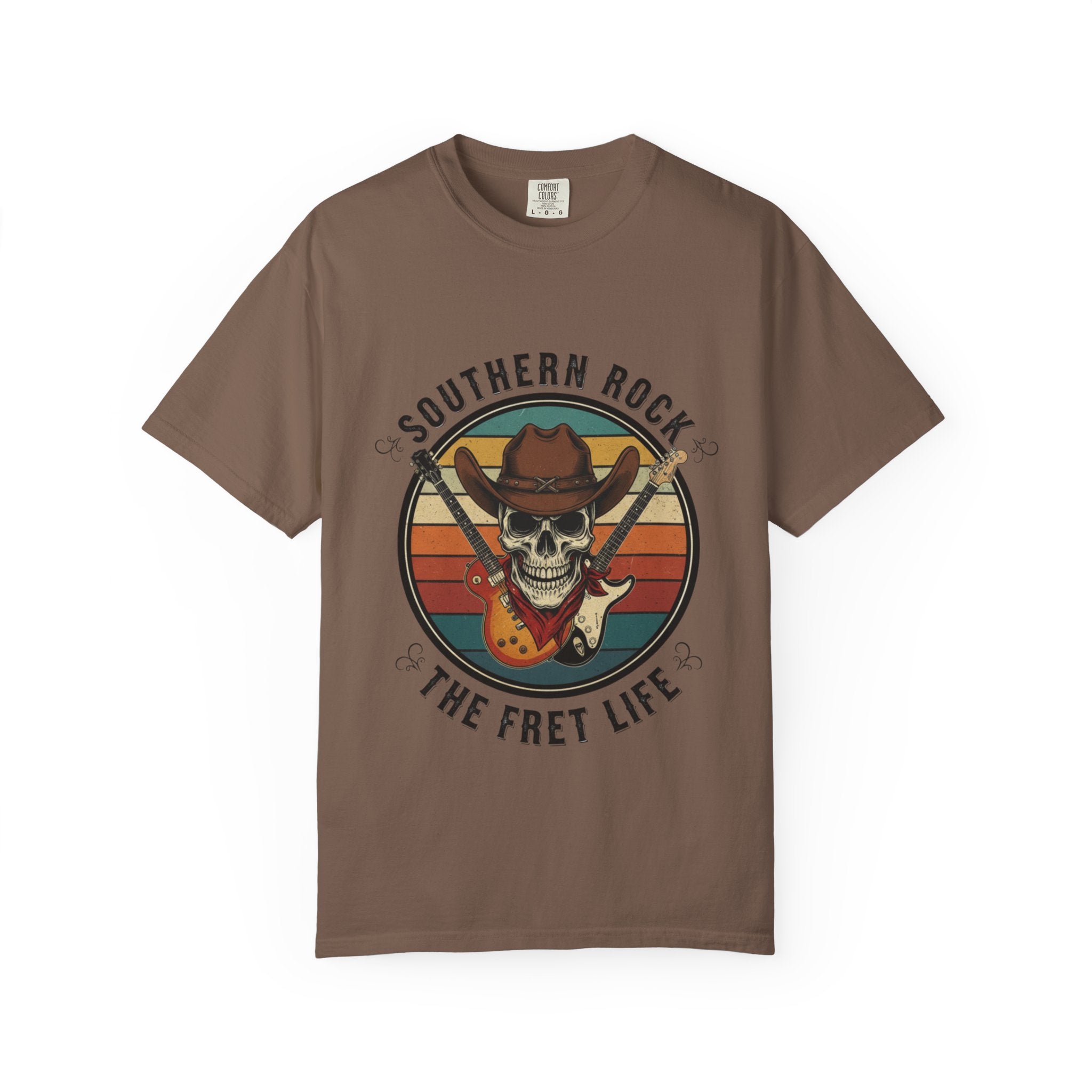 Southern Rock Skull: The Fret Life Outlaw Tee