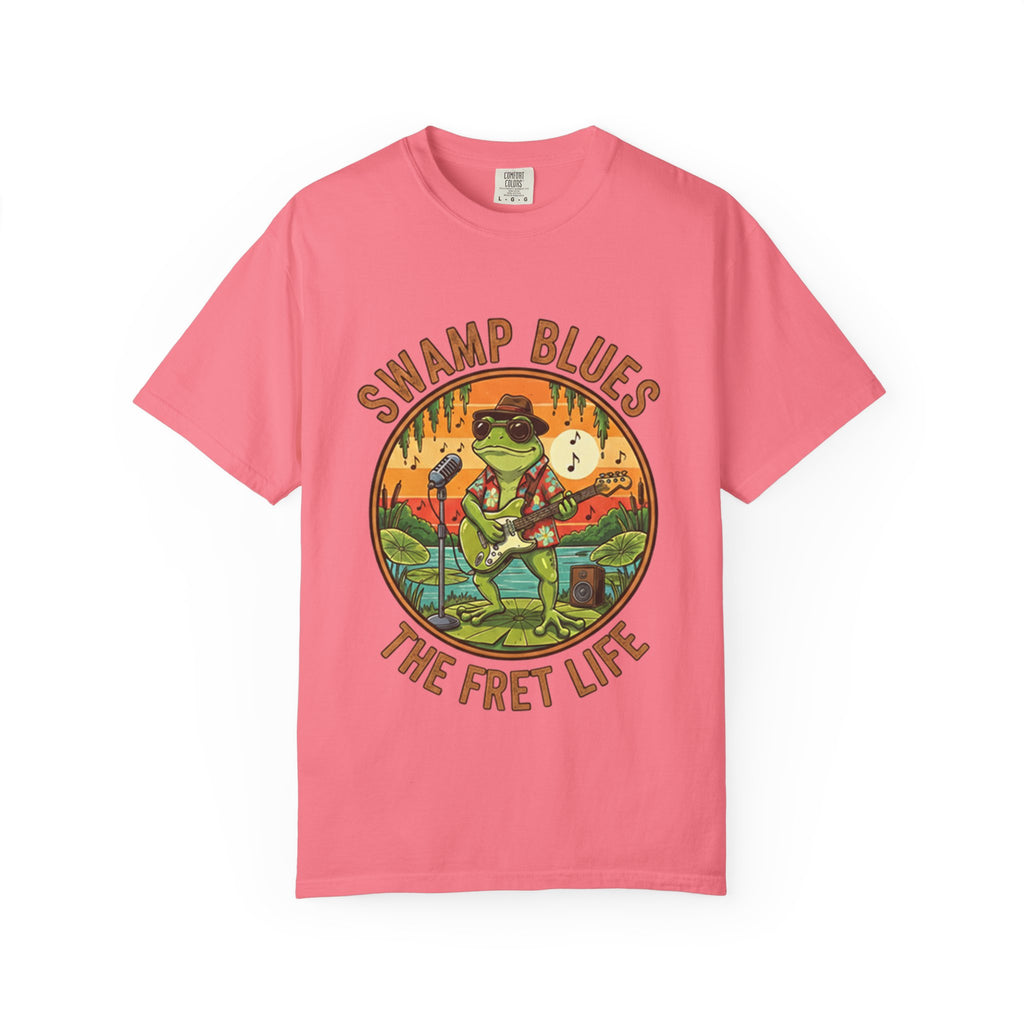 Swamp Blues: Ribbitin' Riffs Fret Life Tee