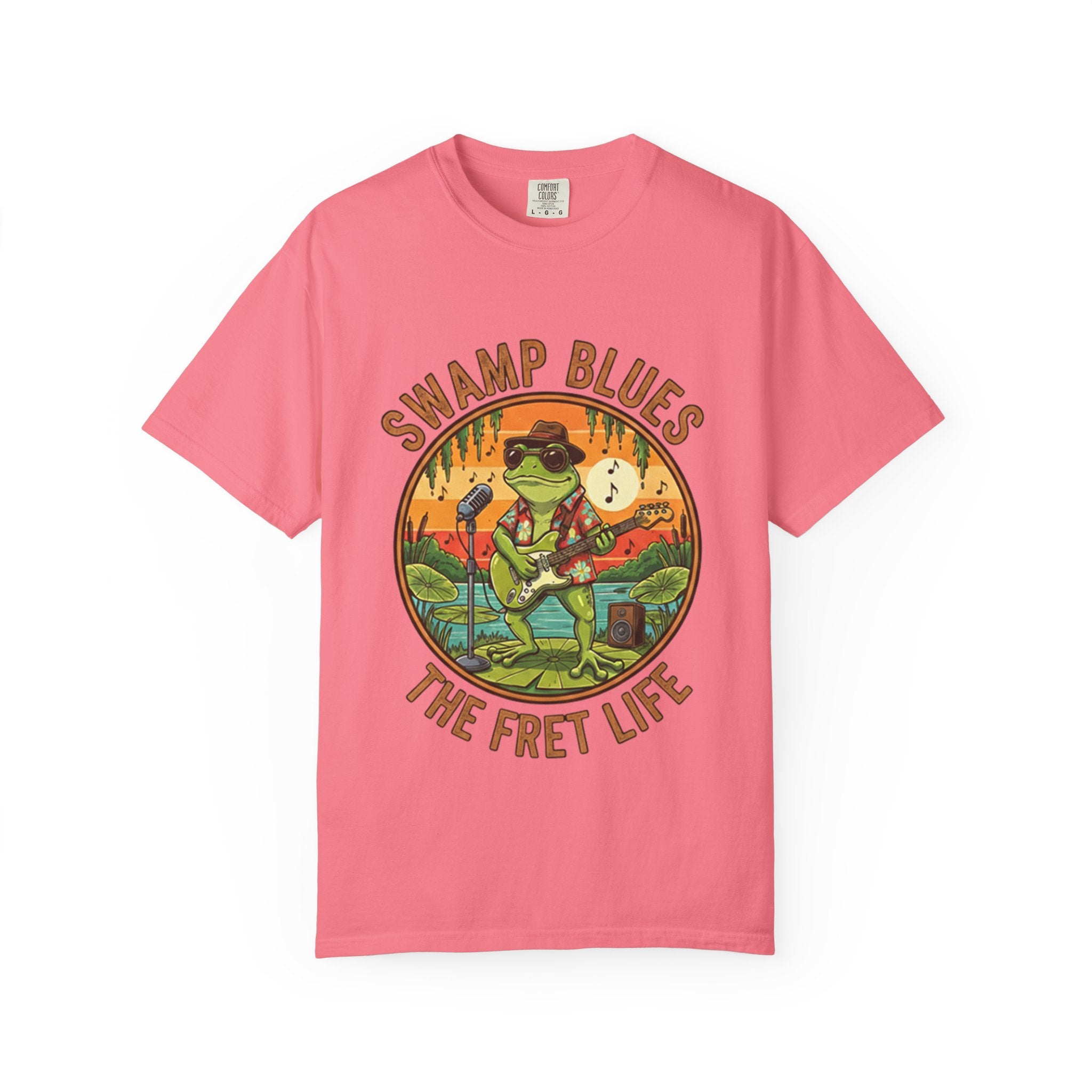 Swamp Blues: Ribbitin' Riffs Fret Life Tee
