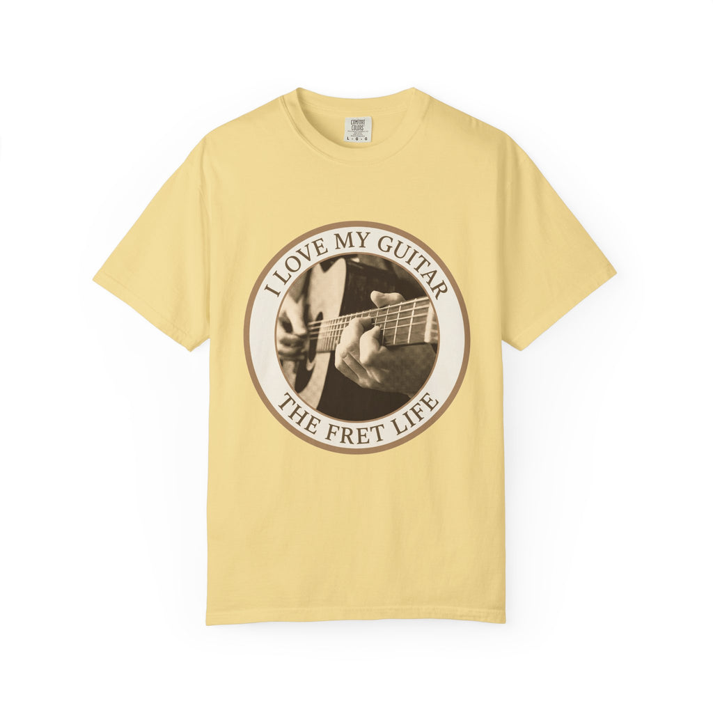 Love My Guitar Badge T-Shirt