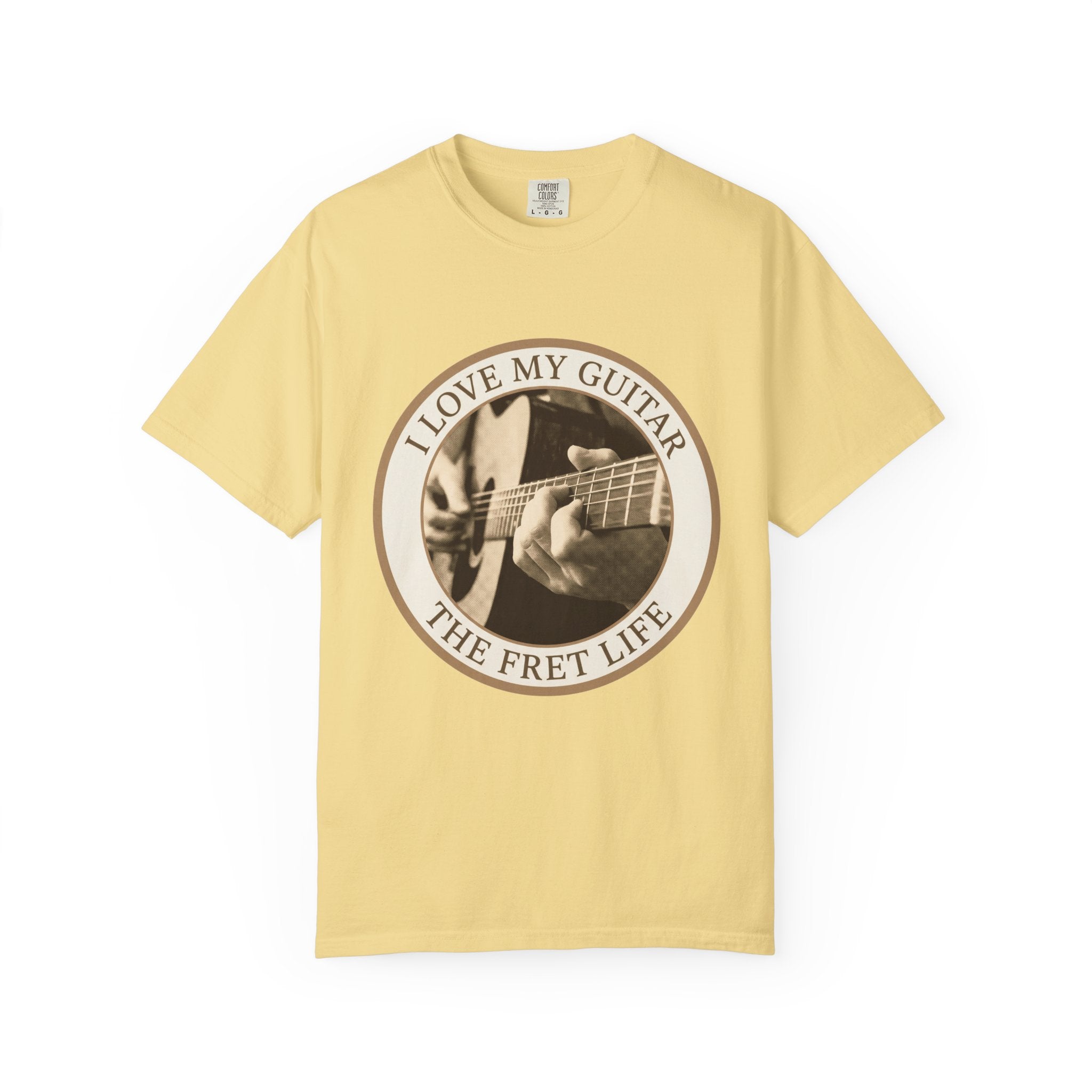 Love My Guitar Badge T-Shirt