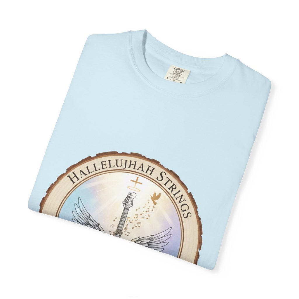 Hallelujah Strings T-Shirt | Christian Worship Guitar Praise Tee