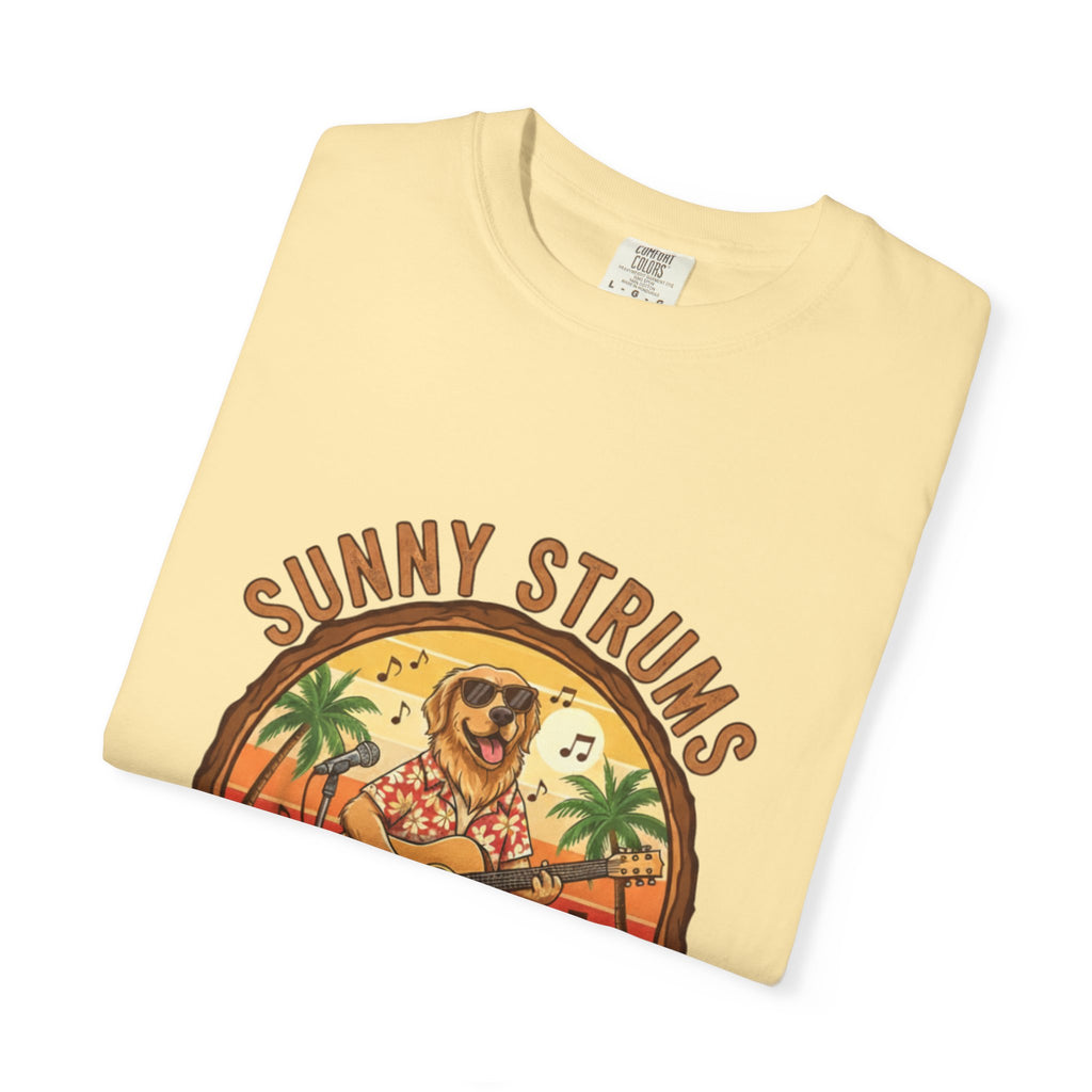 Sunny Strums: Golden Retriever Acoustic Serenade Tee