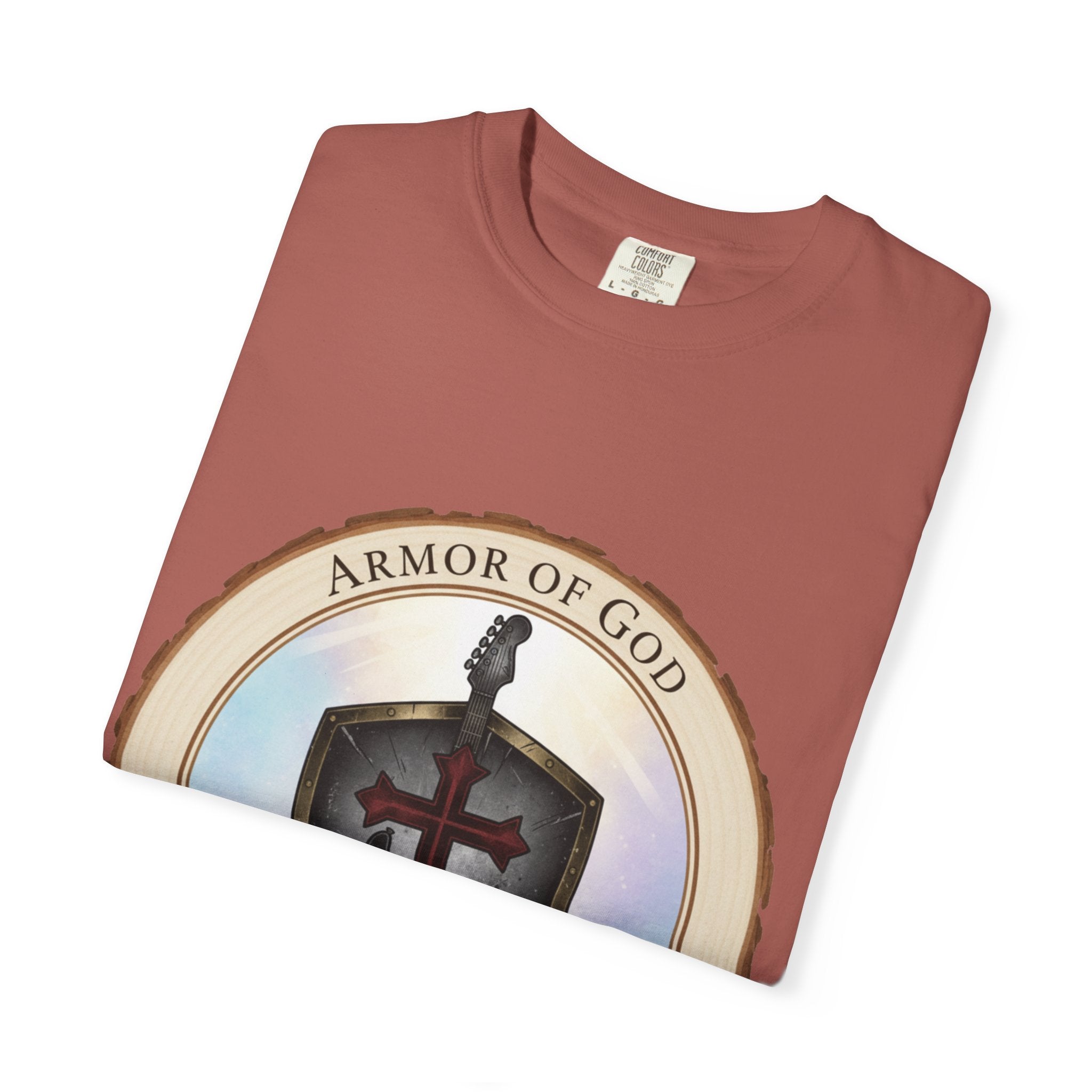 Armor of God T-Shirt | Ephesians 6 Christian Guitarist Tee