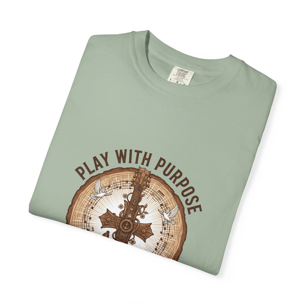 Play With Purpose Christian T-Shirt | Music Ministry Guitar Tee