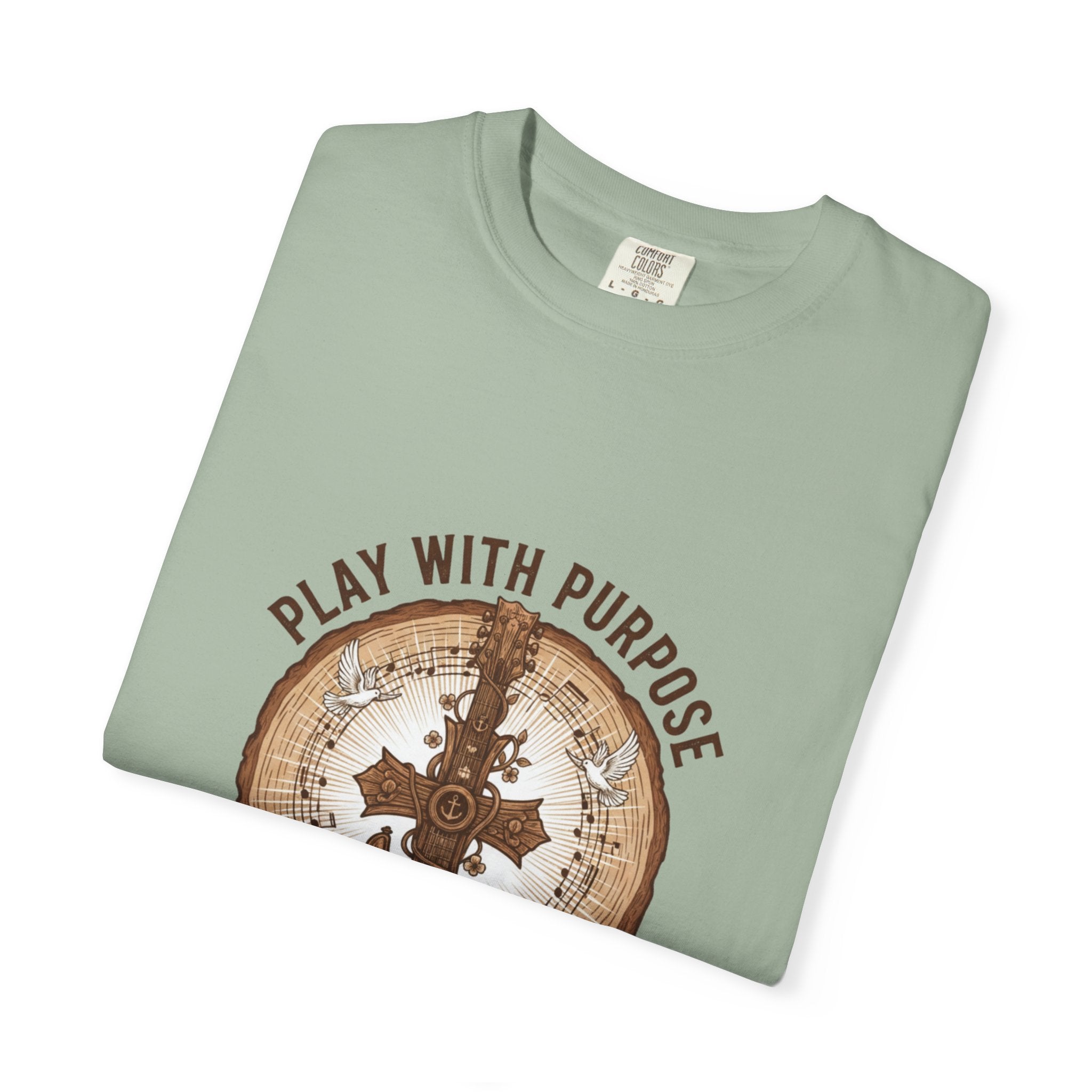 Play With Purpose Christian T-Shirt | Music Ministry Guitar Tee