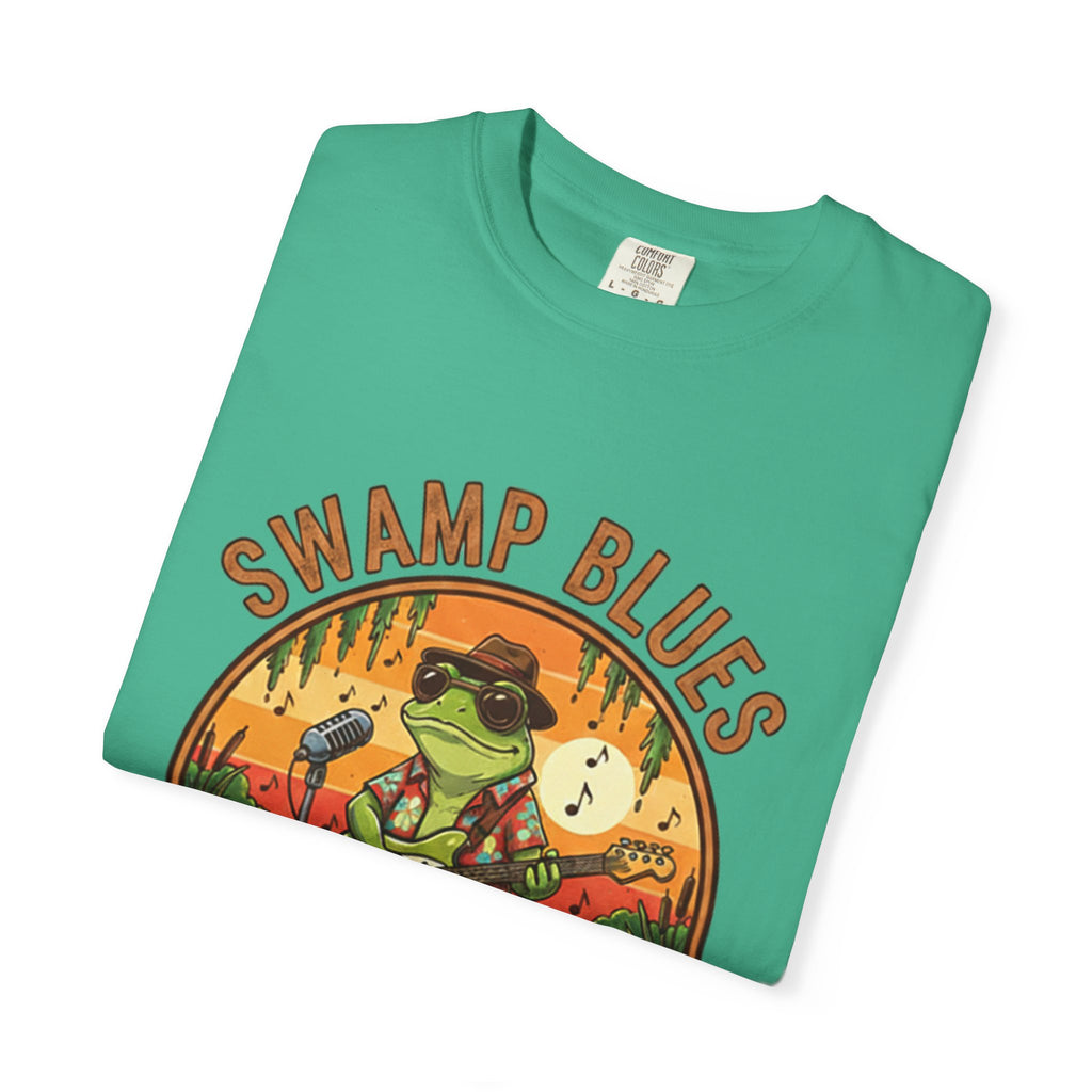 Swamp Blues: Ribbitin' Riffs Fret Life Tee