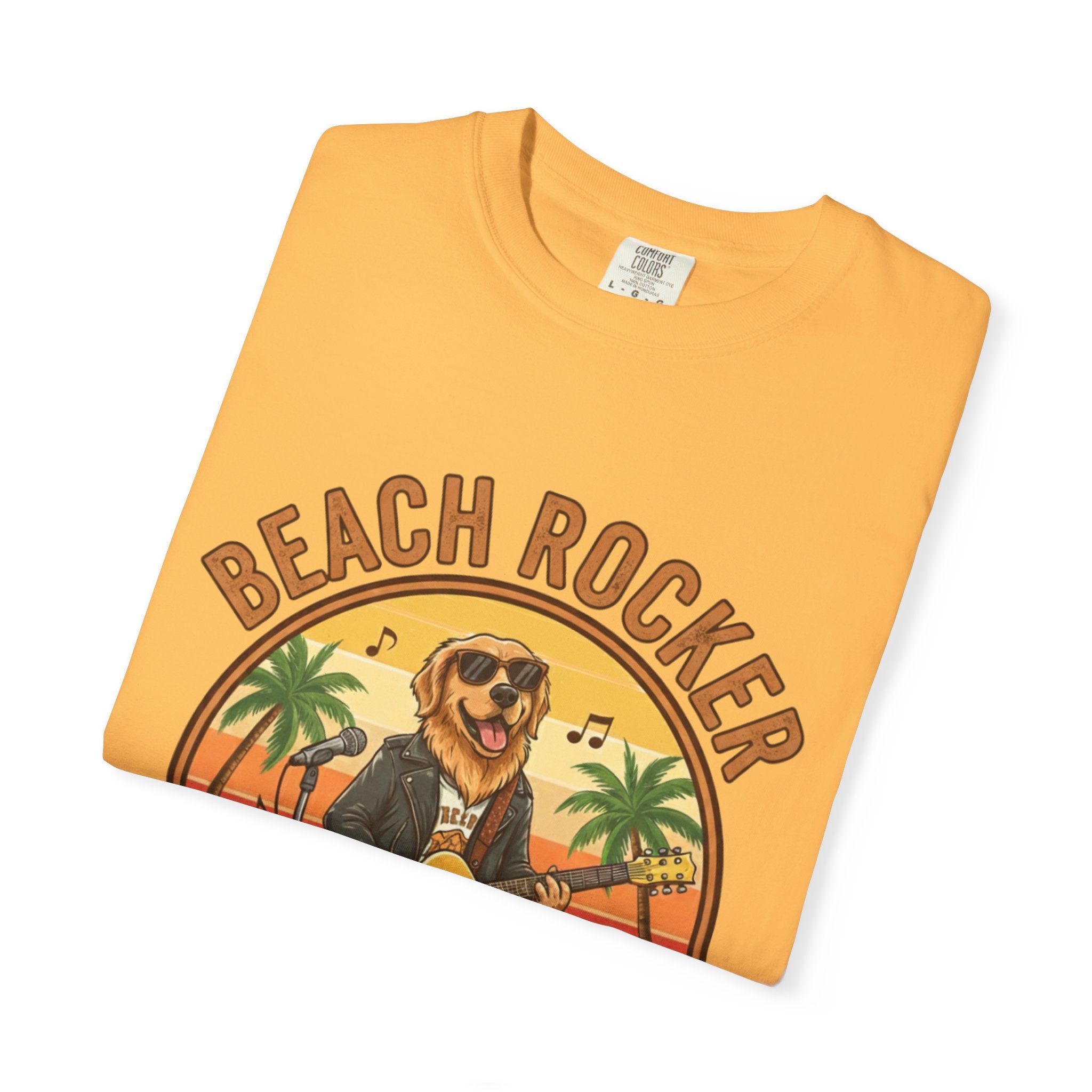 Beach Rocker: Golden's Sunset Shred Fret Life Tee