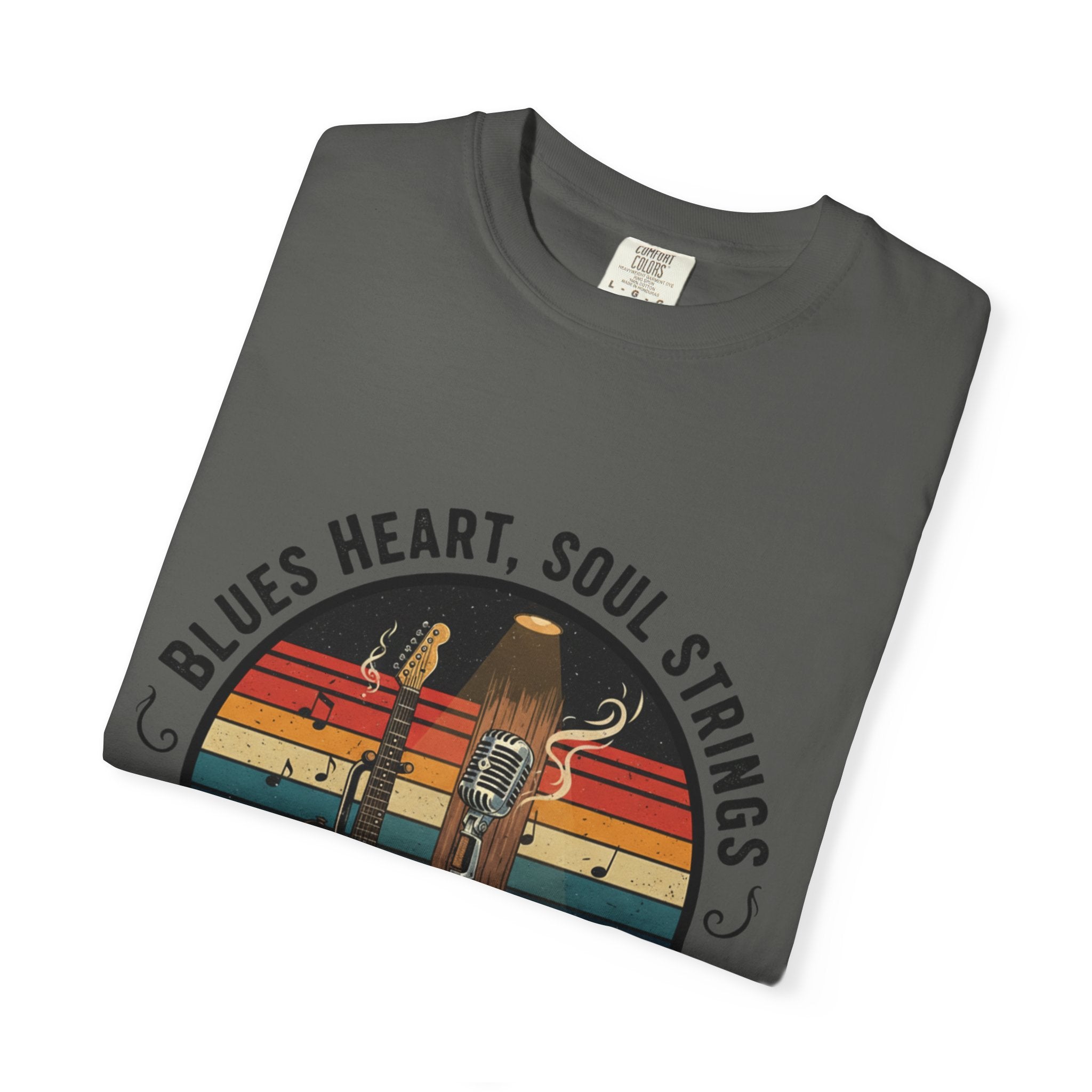Blues Heart, Soul Strings: The Fret Life Classic Tee