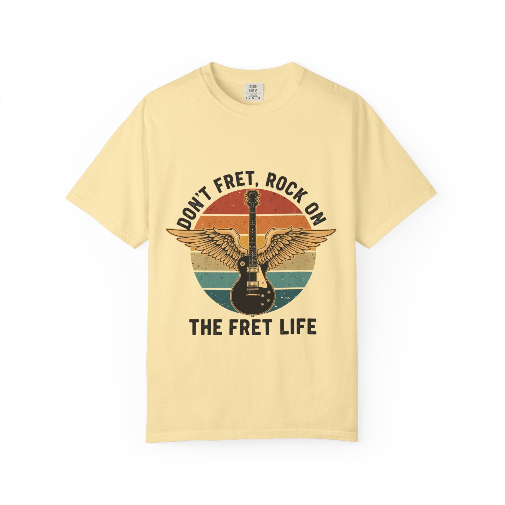 Don't Fret, Rock On: Winged Les Paul Guitar Tee