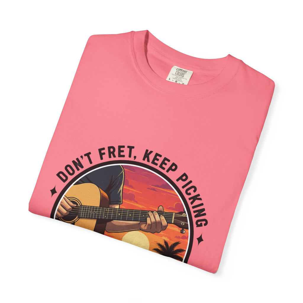 Don't Fret, Keep Picking: Island Sunset Guitar Tee