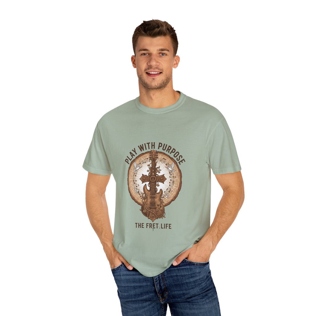 Play With Purpose Christian T-Shirt | Music Ministry Guitar Tee