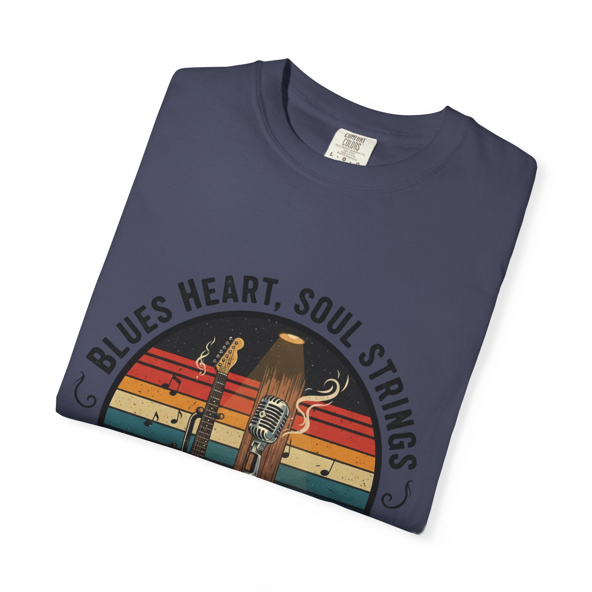 Blues Heart, Soul Strings: The Fret Life Classic Tee