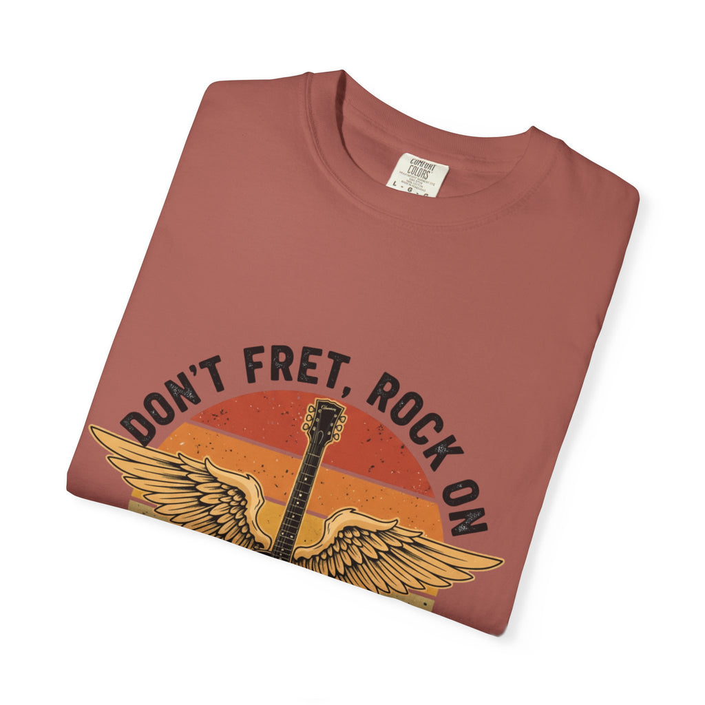 Don't Fret, Rock On: Winged Les Paul Guitar Tee