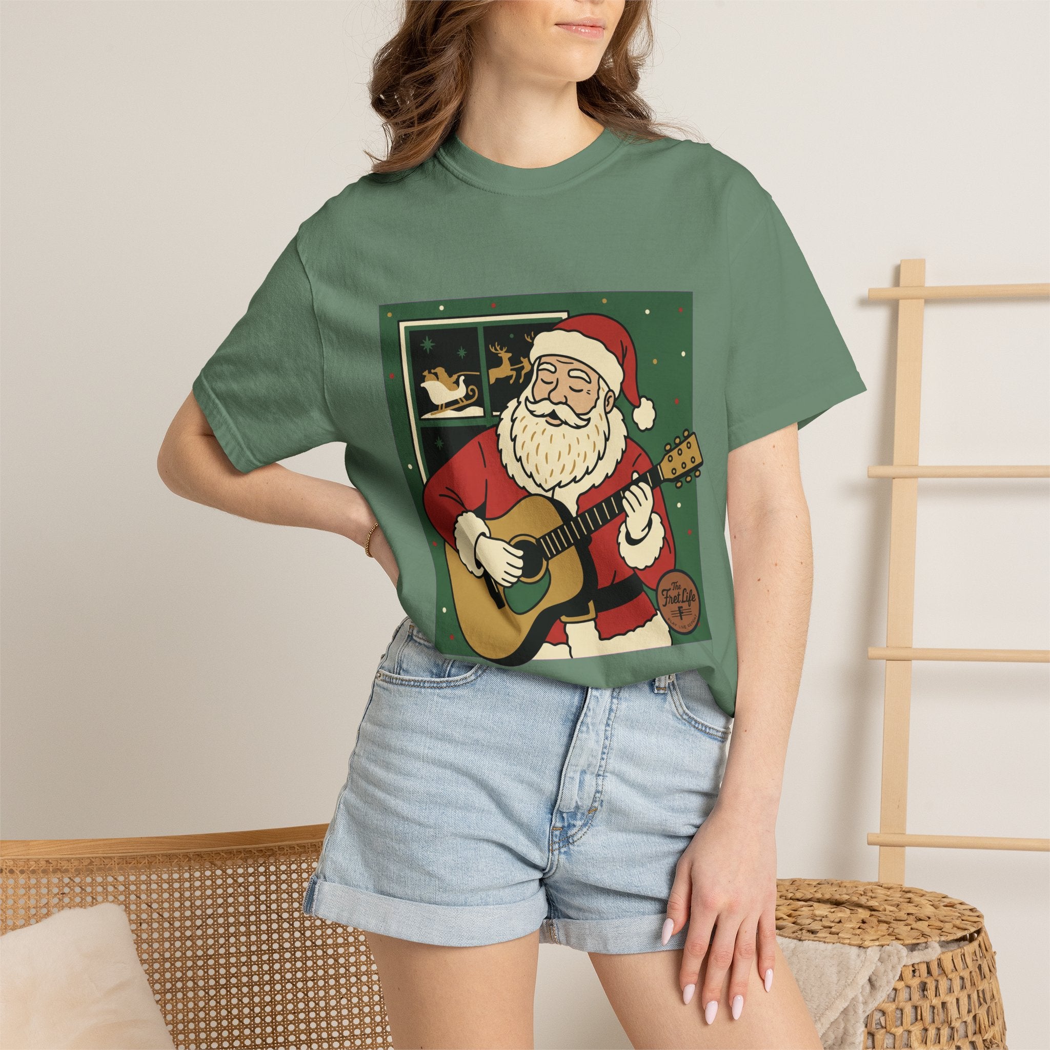 Santa Guitar T-Shirt