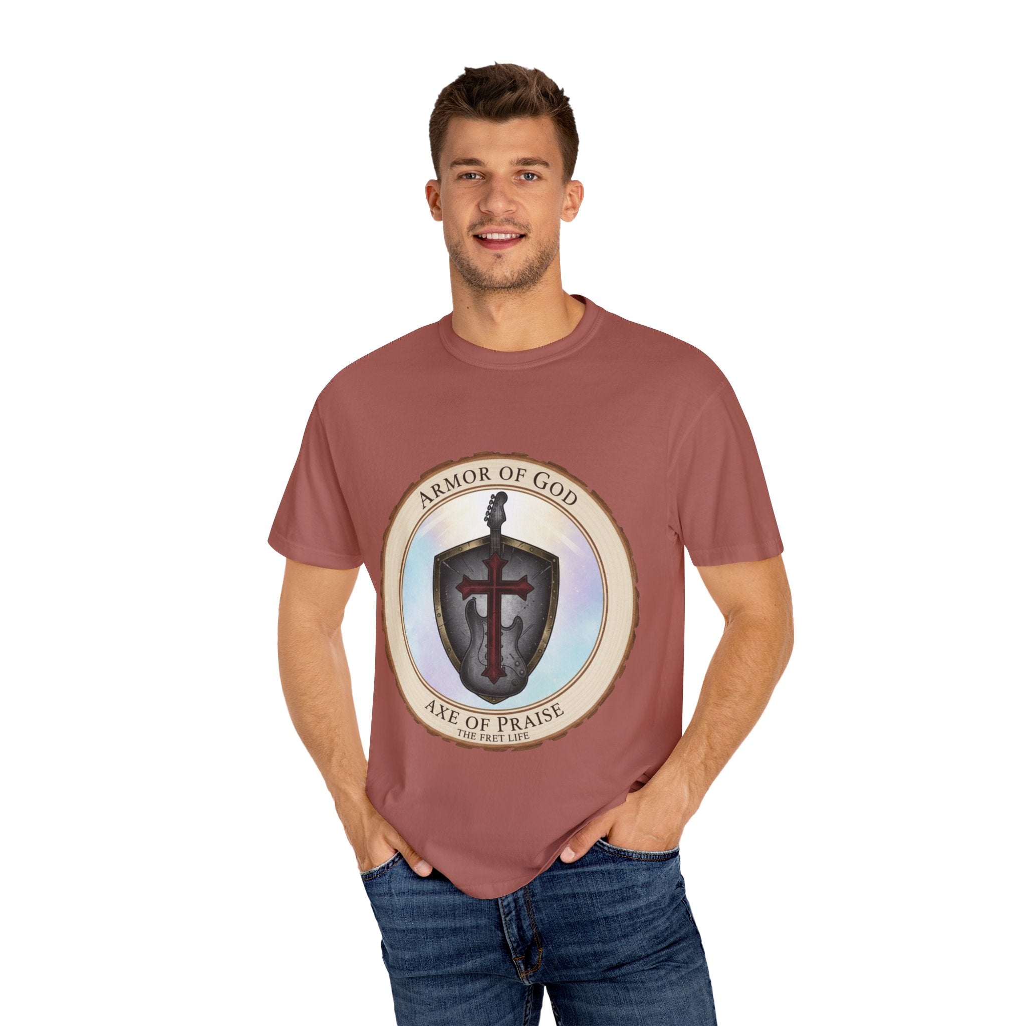Armor of God T-Shirt | Ephesians 6 Christian Guitarist Tee