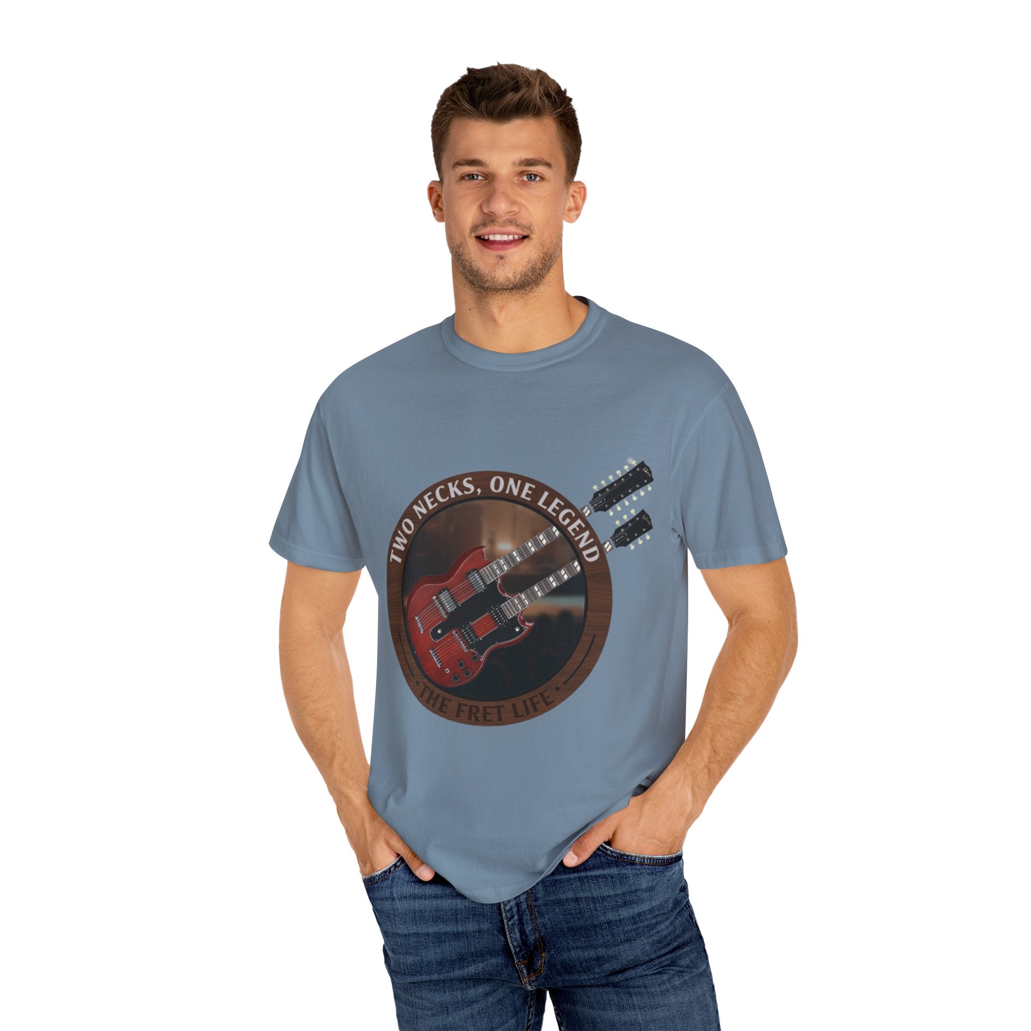 Double Neck T-Shirt | LZ Guitar Legend Tee