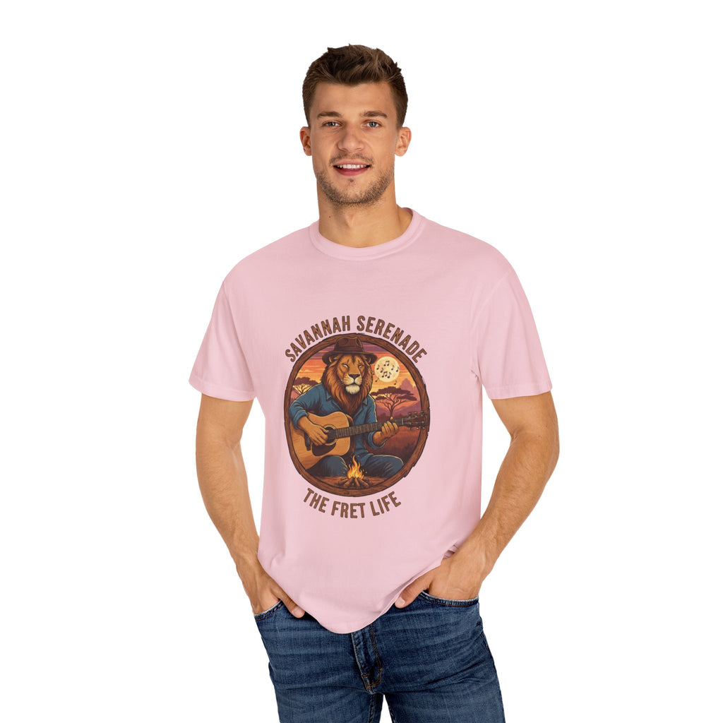 Savannah Serenade: The King of the Jungle's Fret Life Tee