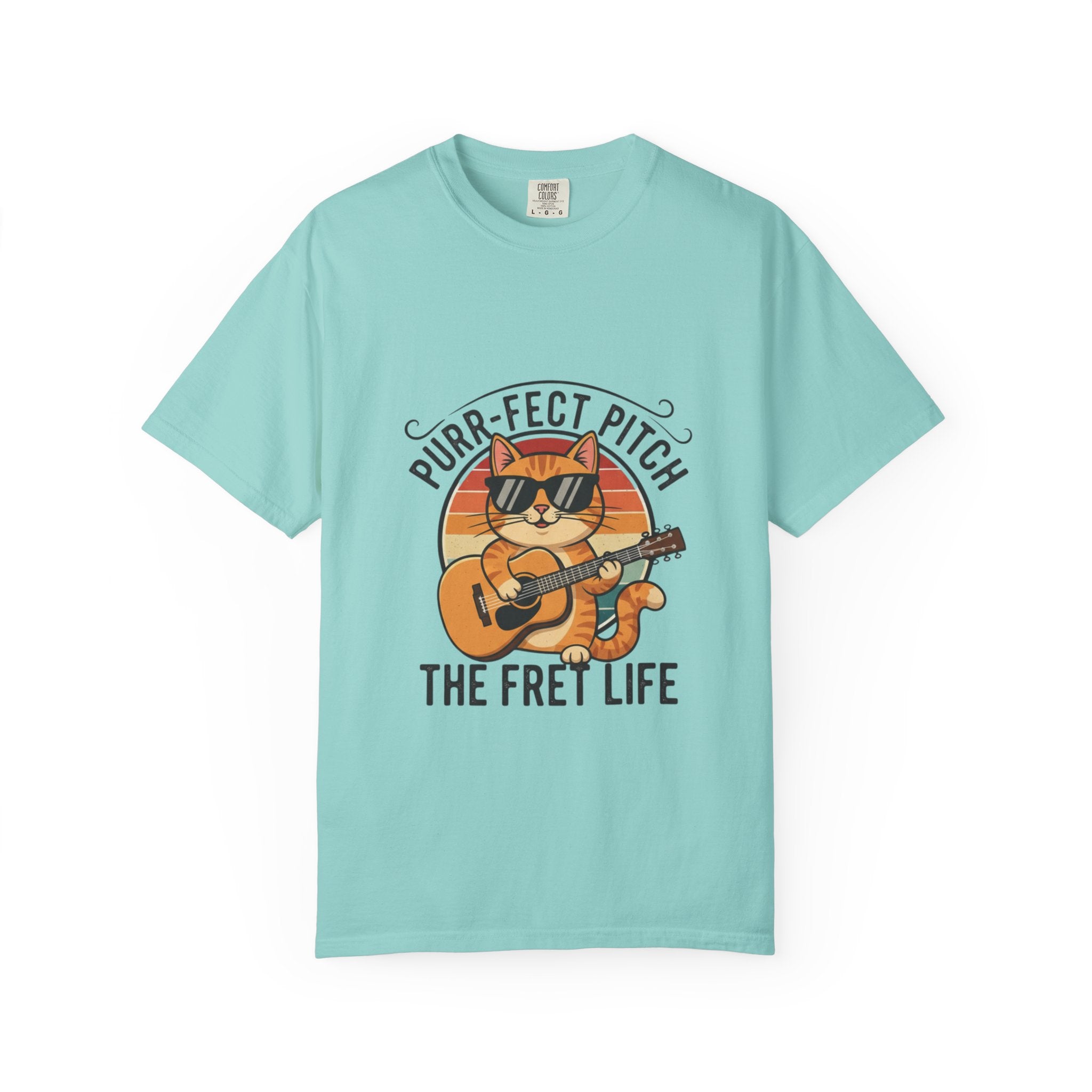 Purr-Fect Pitch: The Cool Cat Fret Life Tee