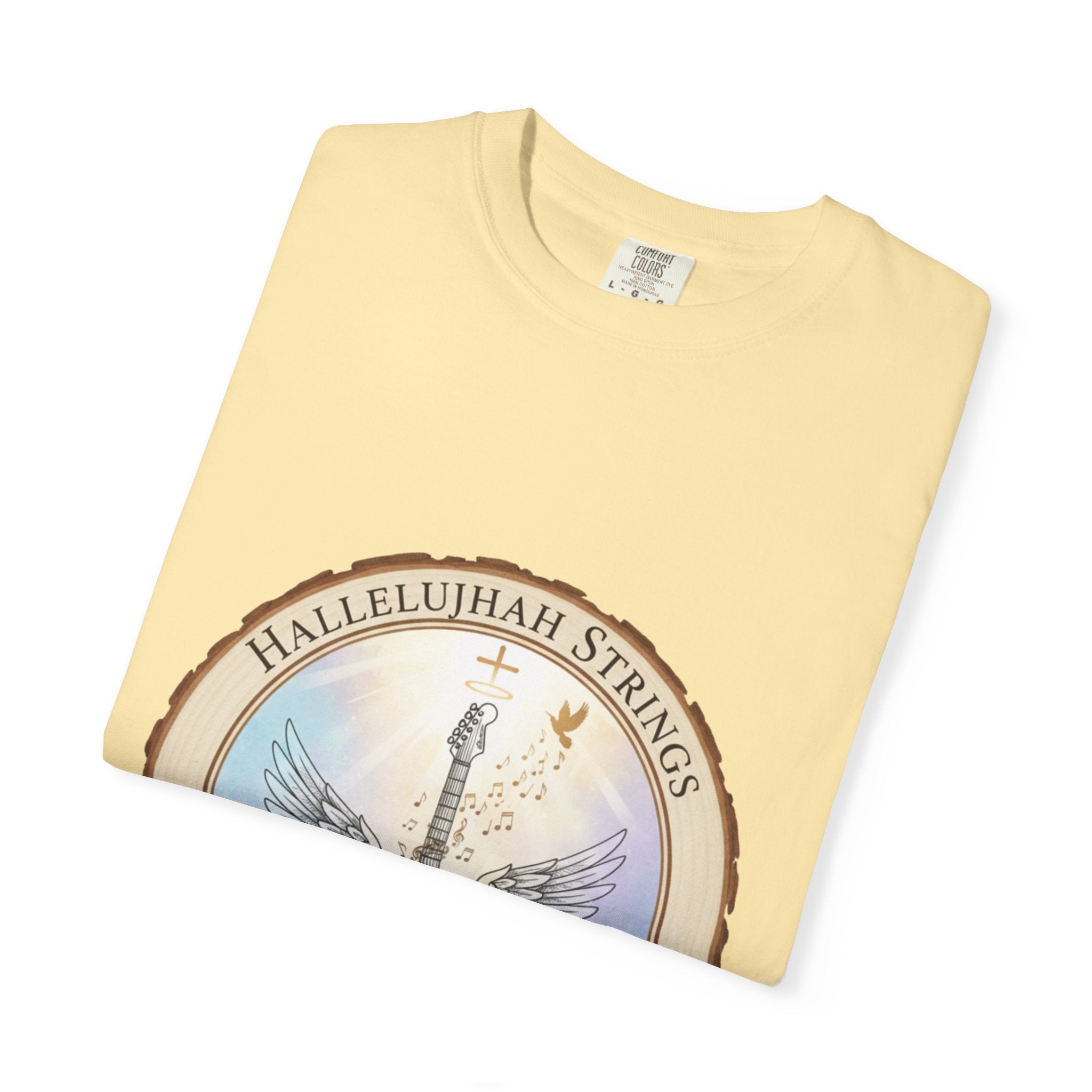 Hallelujah Strings T-Shirt | Christian Worship Guitar Praise Tee