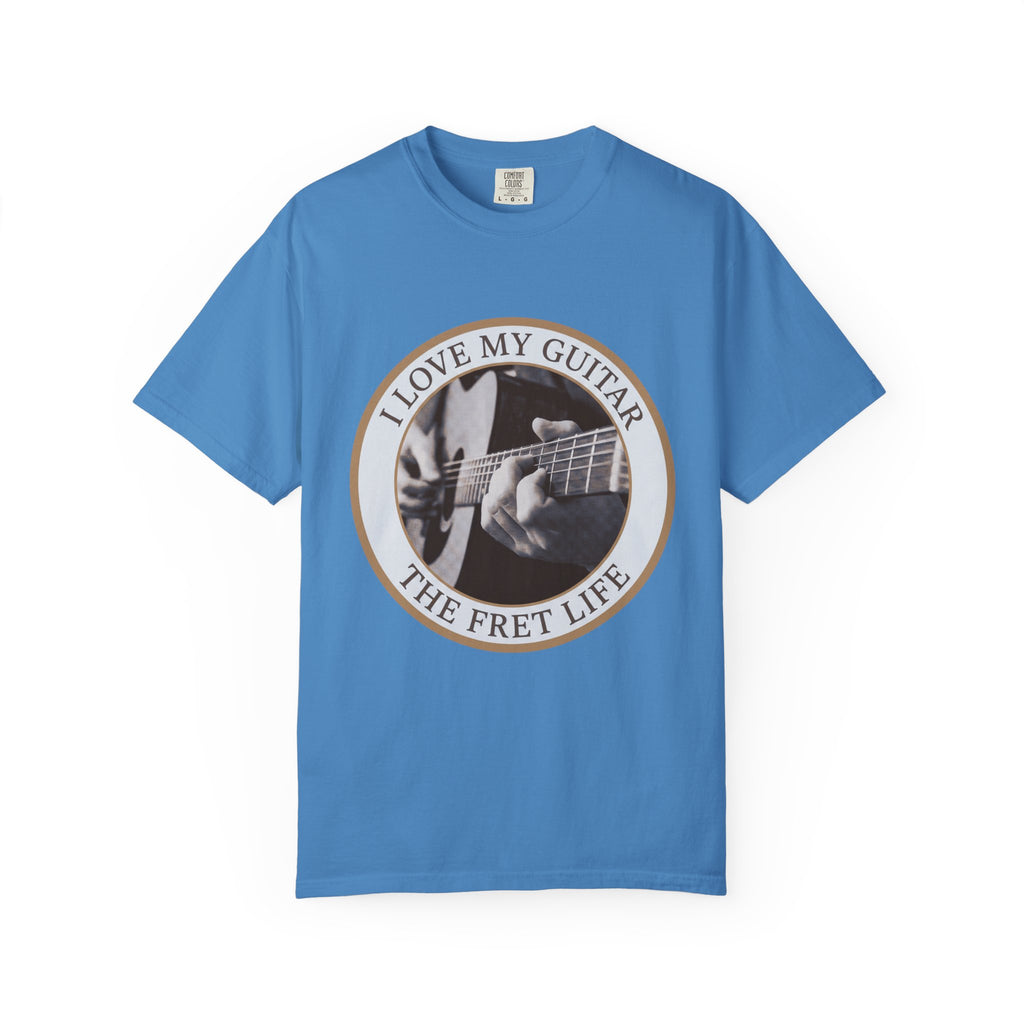 Love My Guitar Badge T-Shirt