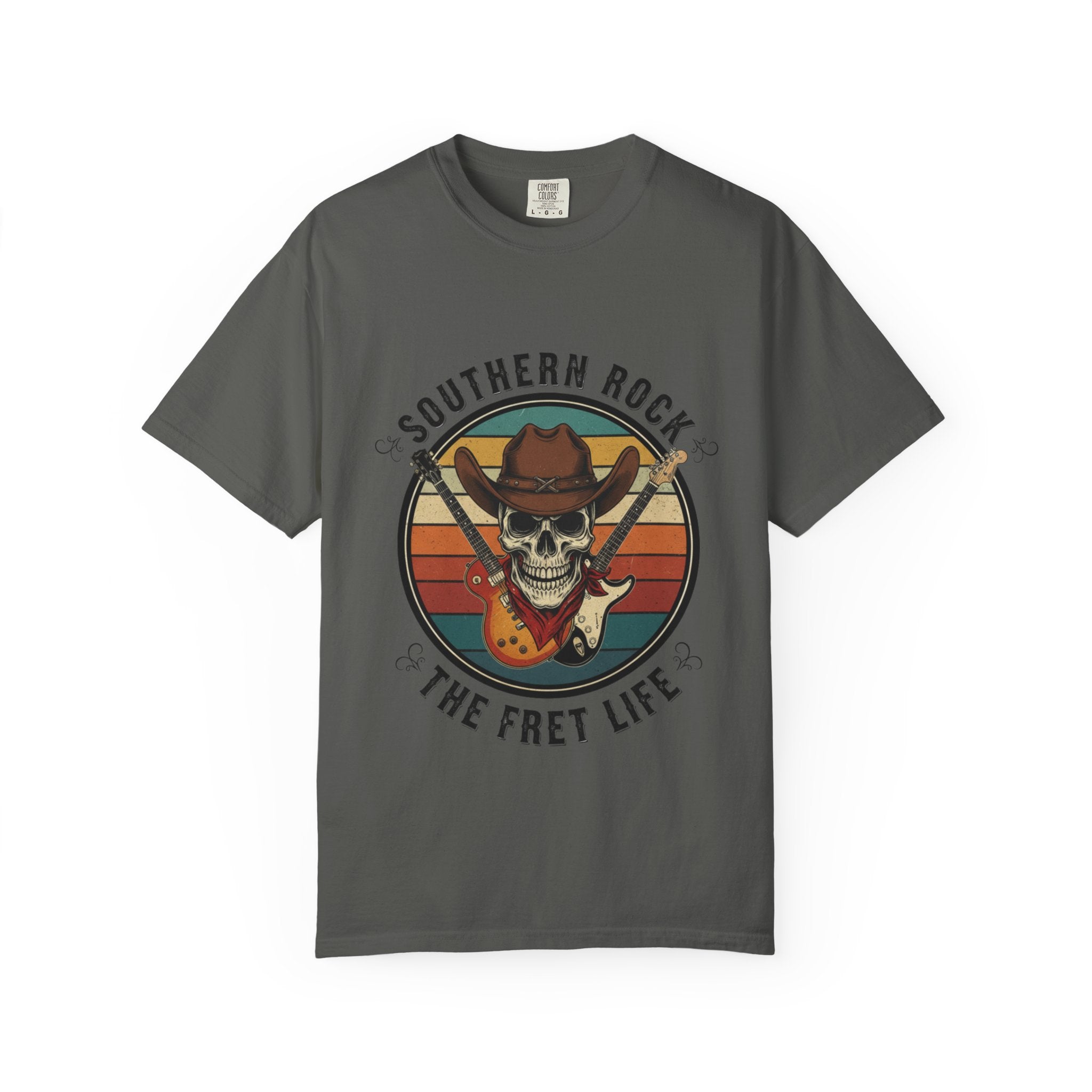 Southern Rock Skull: The Fret Life Outlaw Tee