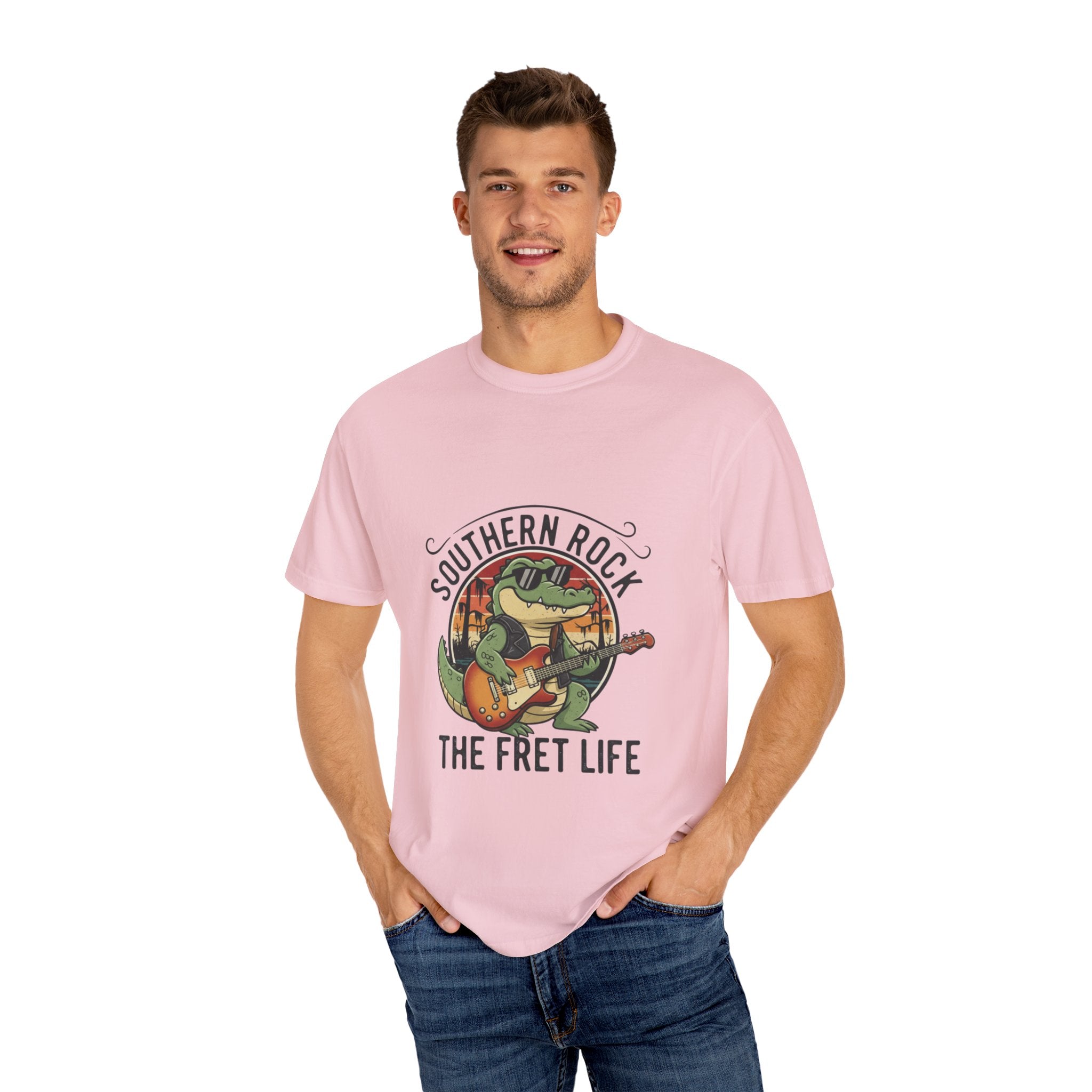 Southern Rock Gator: The Fret Life Swamp Jam Tee