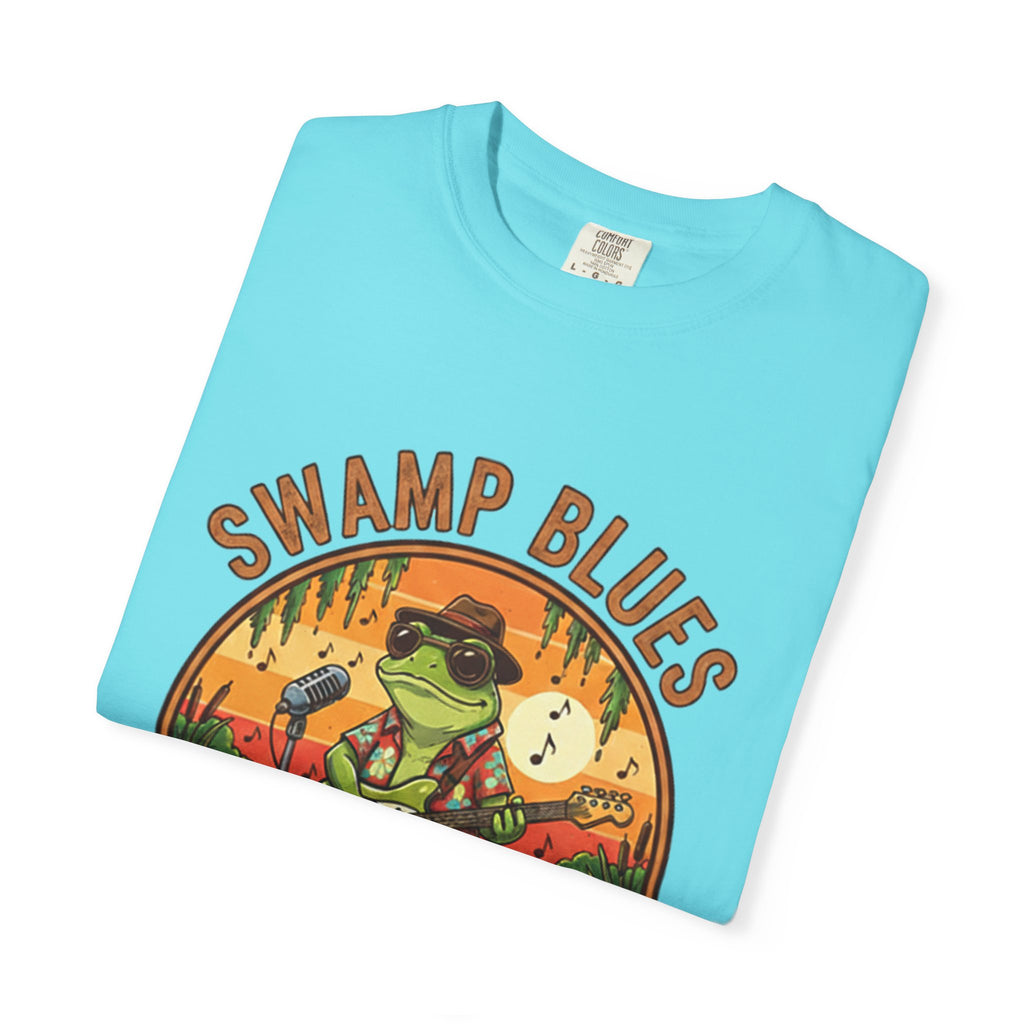 Swamp Blues: Ribbitin' Riffs Fret Life Tee