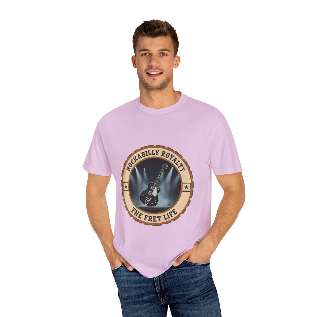Rockabilly Royalty Tee | Gretsch Duo Jet Falcon Electric Guitar Shirt