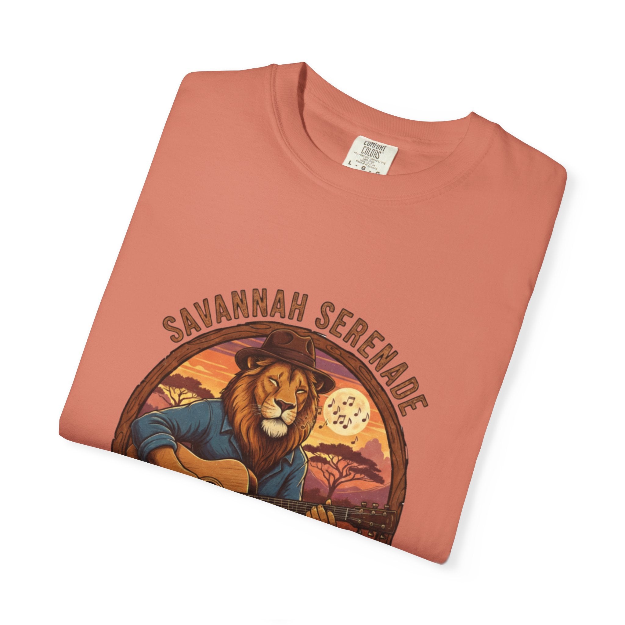 Savannah Serenade: The King of the Jungle's Fret Life Tee