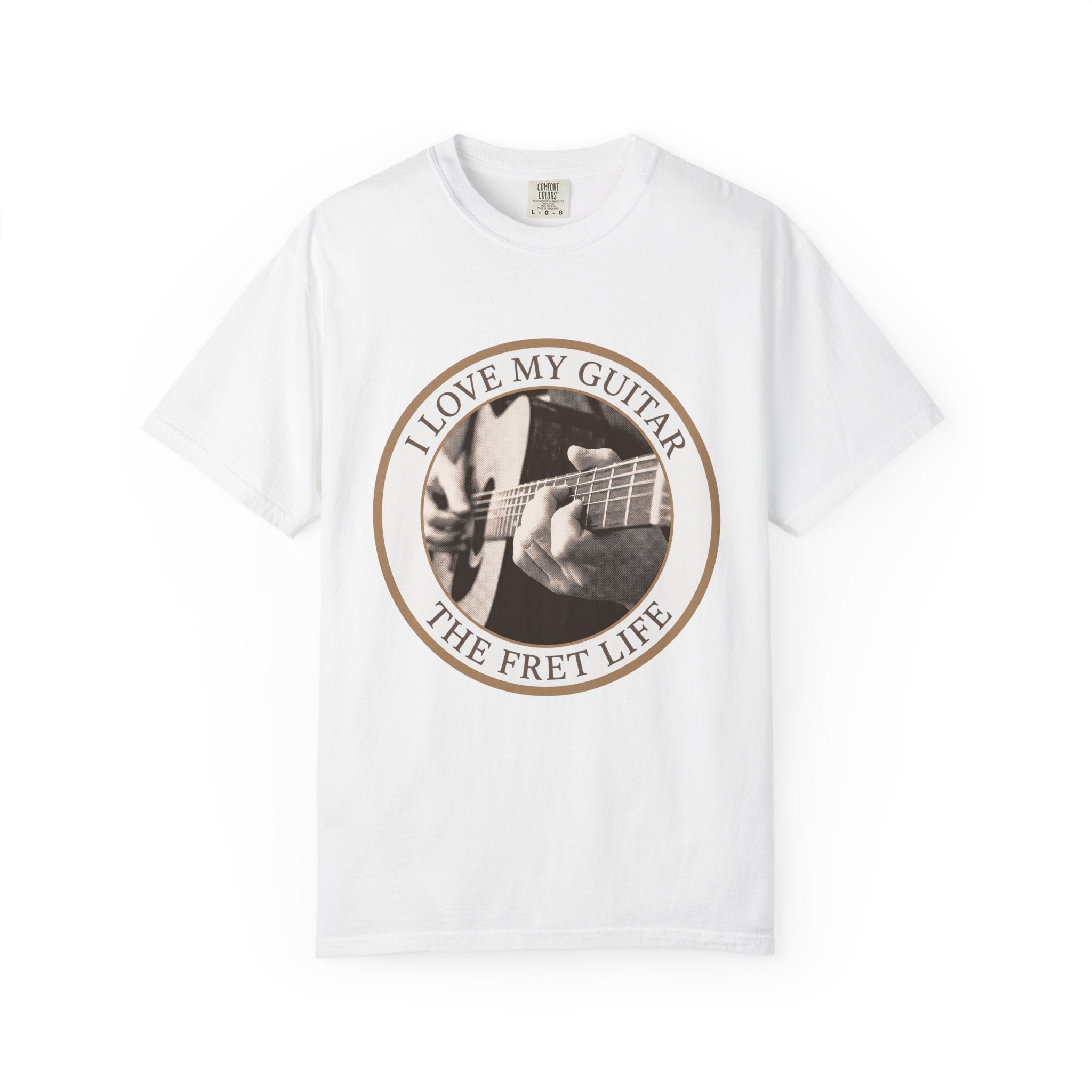 Love My Guitar Badge T-Shirt