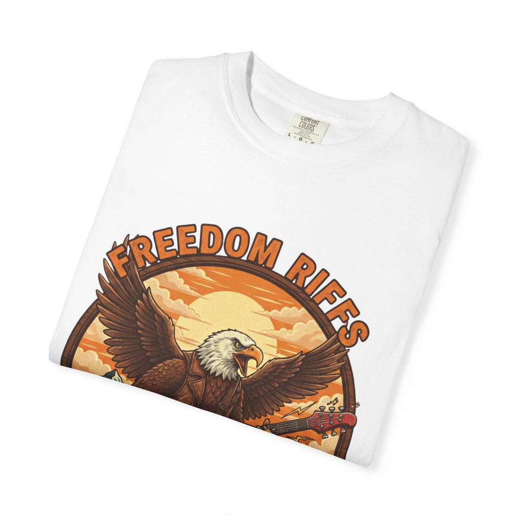 Freedom Riffs: The Eagle's Patriotic Shred Fret Life Tee